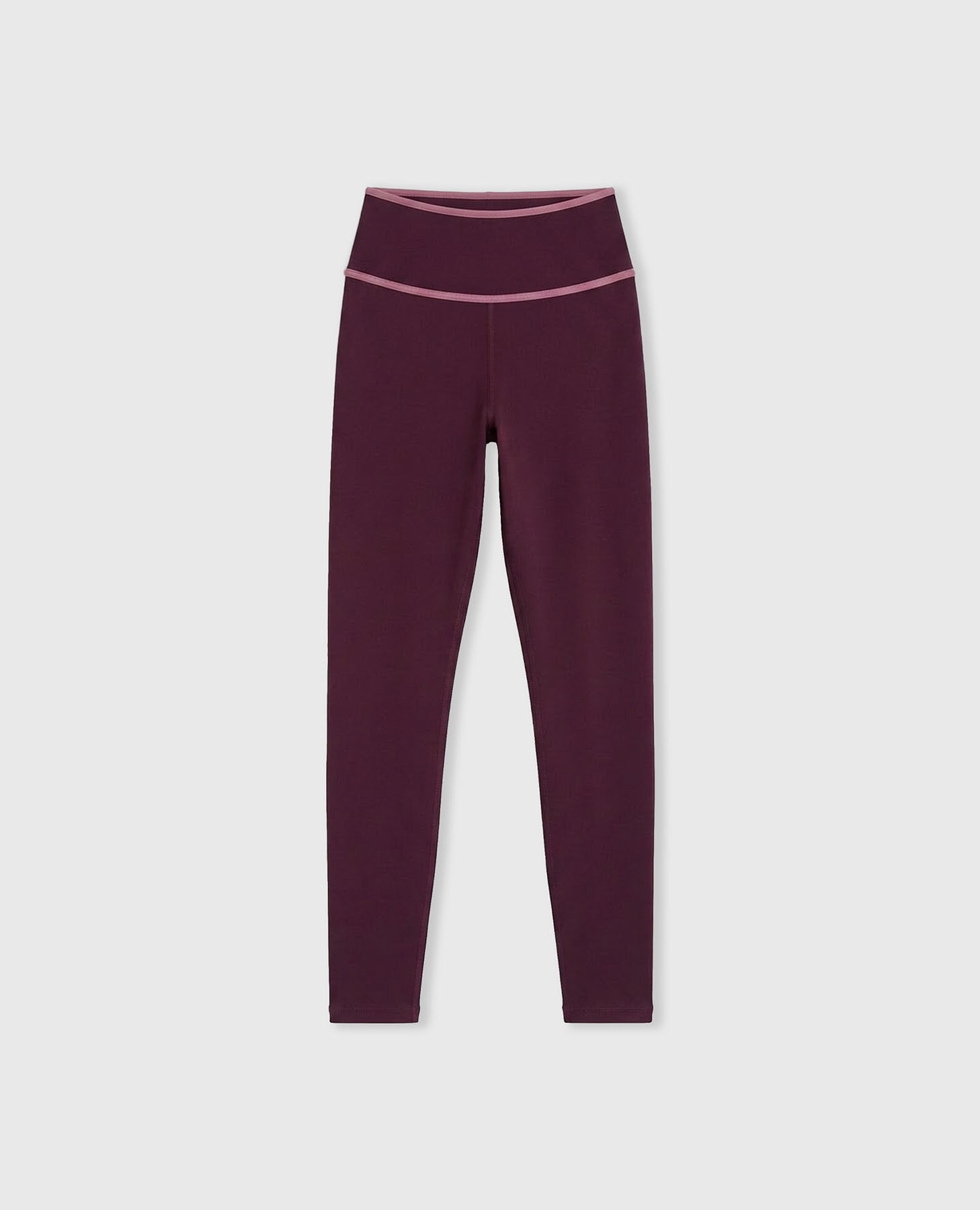 Leggings Desportivas Recortáveis de Suporte Médio Bordeaux-8