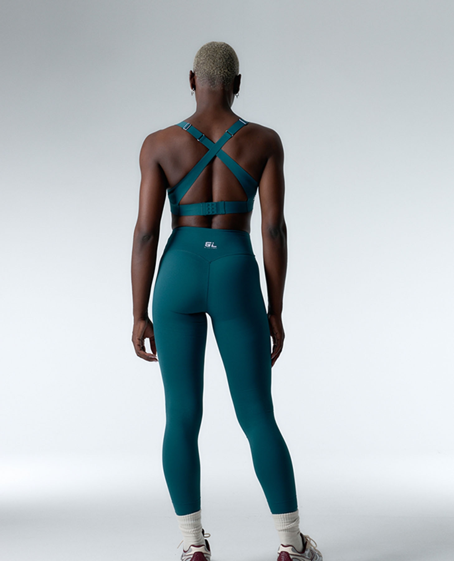 Soutien Desportivo Compressivo de Sustentação Alta Verde-5