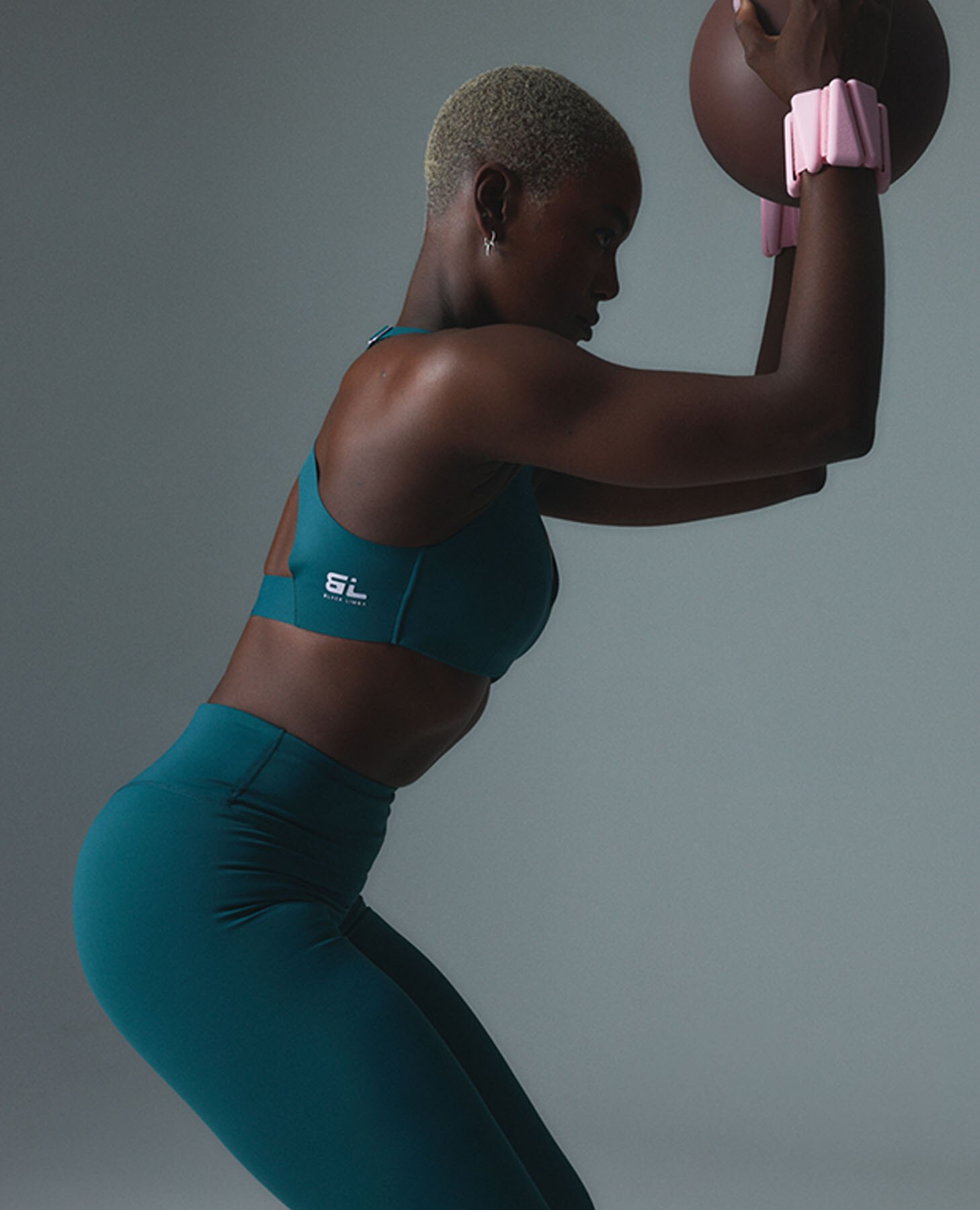 Leggings Desportivos Compressivos com Bainhas Recortáveis Verde-6