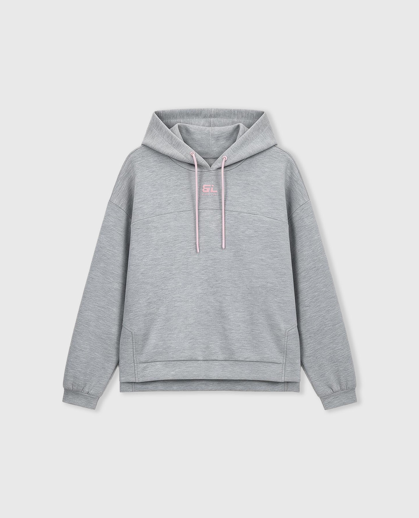 Sweatshirt Desportiva Jaspeada com Capuz Cinzento-8
