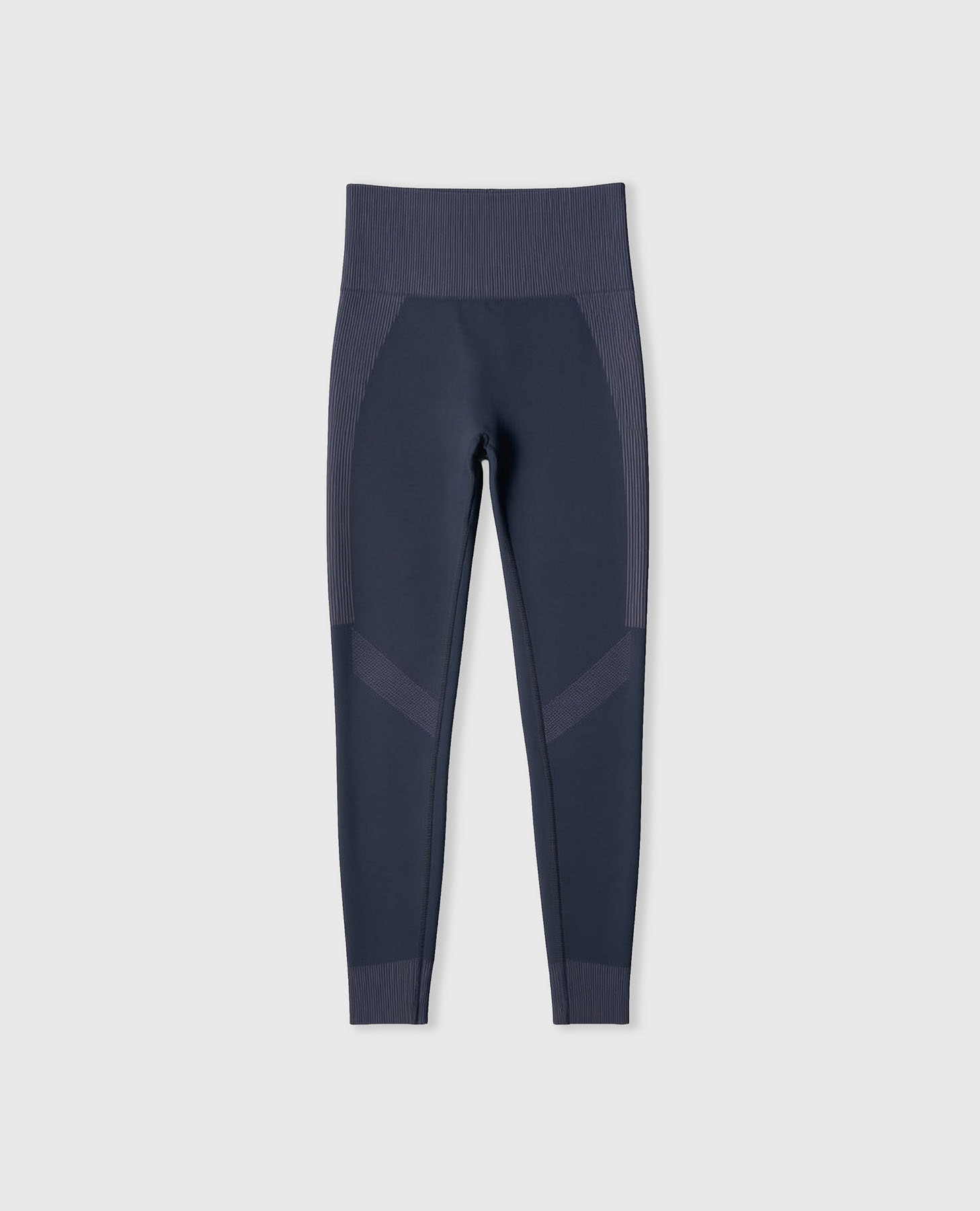 Leggings Desportivos Seamless Compresivo Cinzento-8