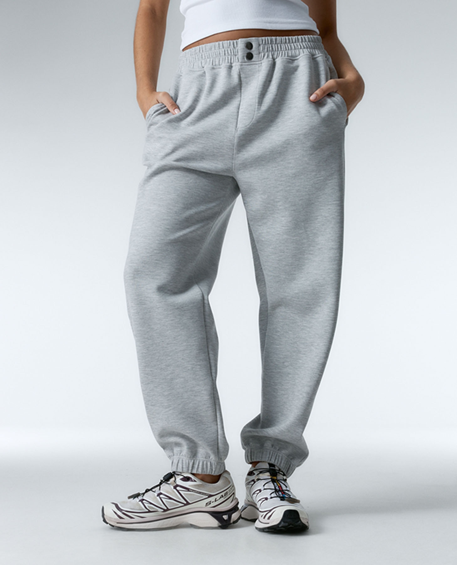 Imagem 0 de Leggings Desportivos Jaspeados Relaxed