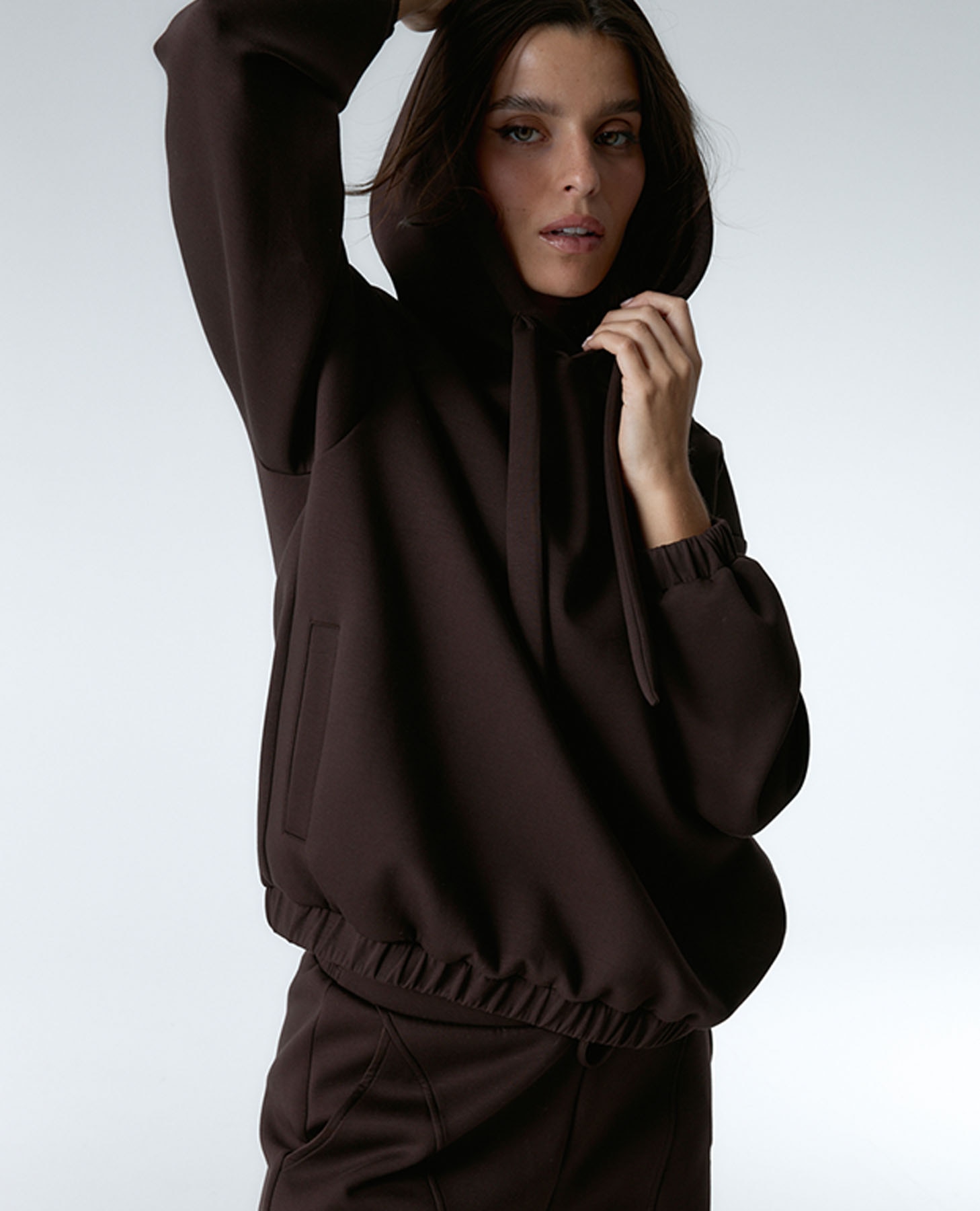 Imagem 0 de Sweatshirt Desportiva de Tecido Suave com Capuz