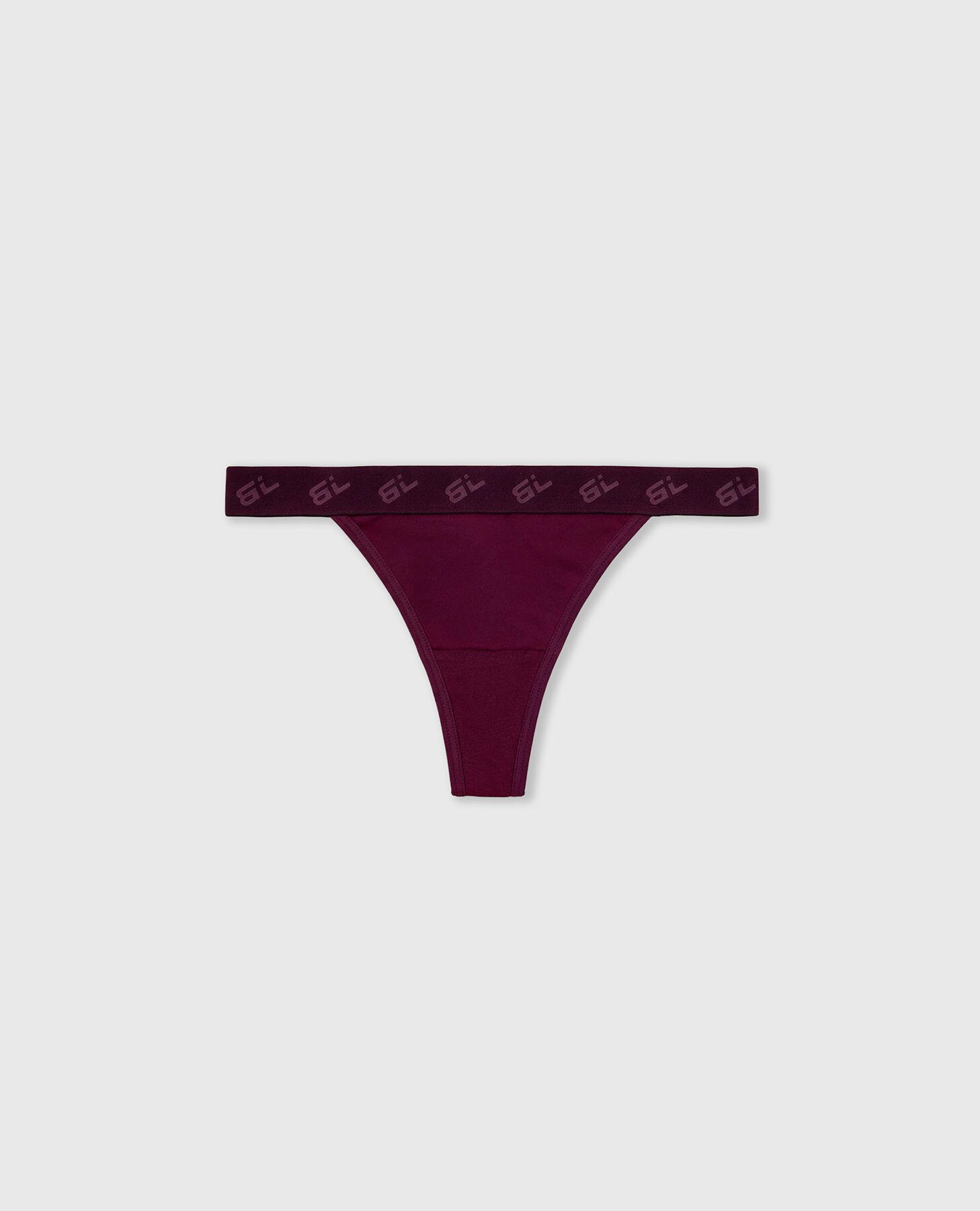 Cueca de Microfibra com Logo Bordeaux-8