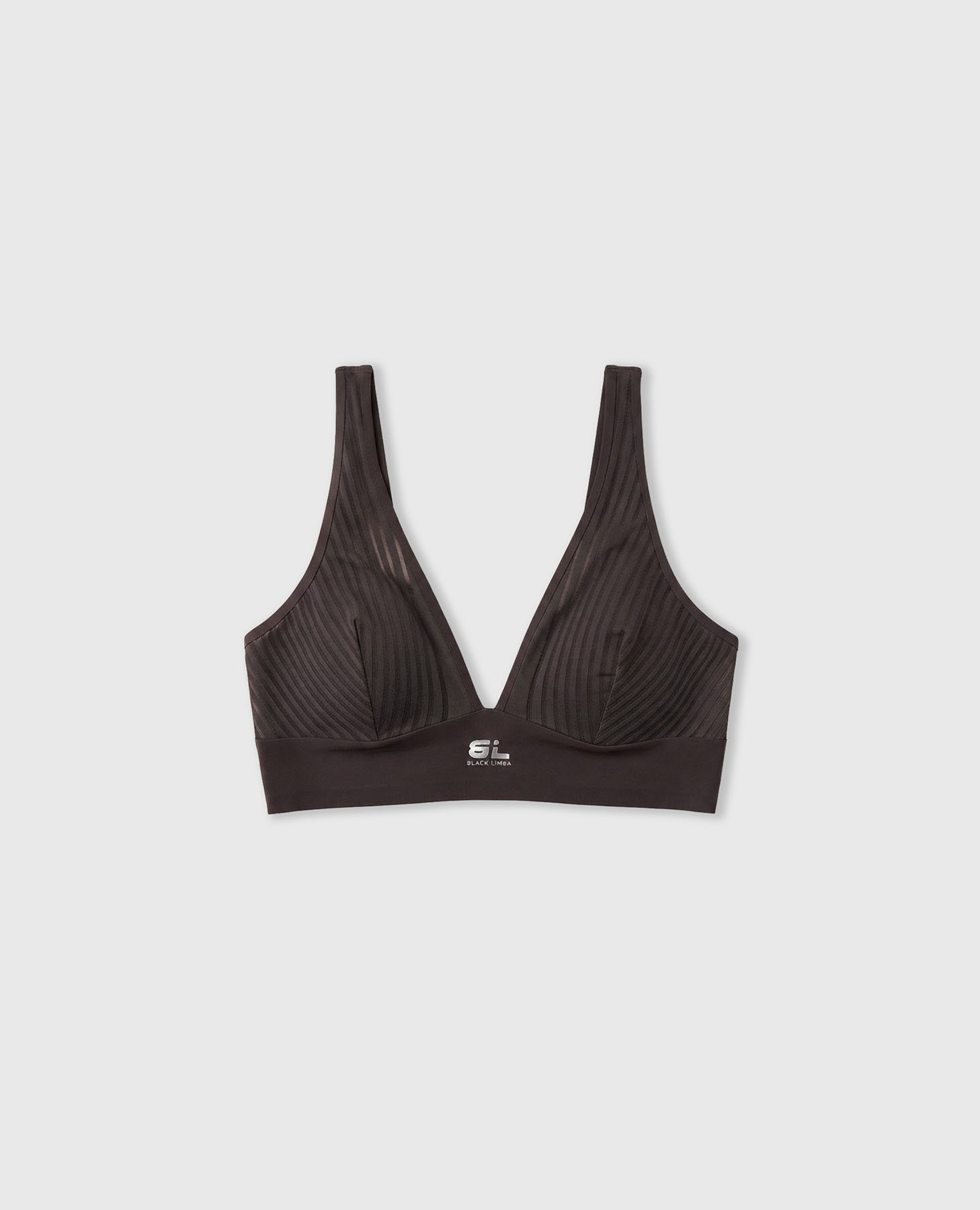 Soutien Bralette Halter de Microfibra e Mesh Castanho-chocolate-8