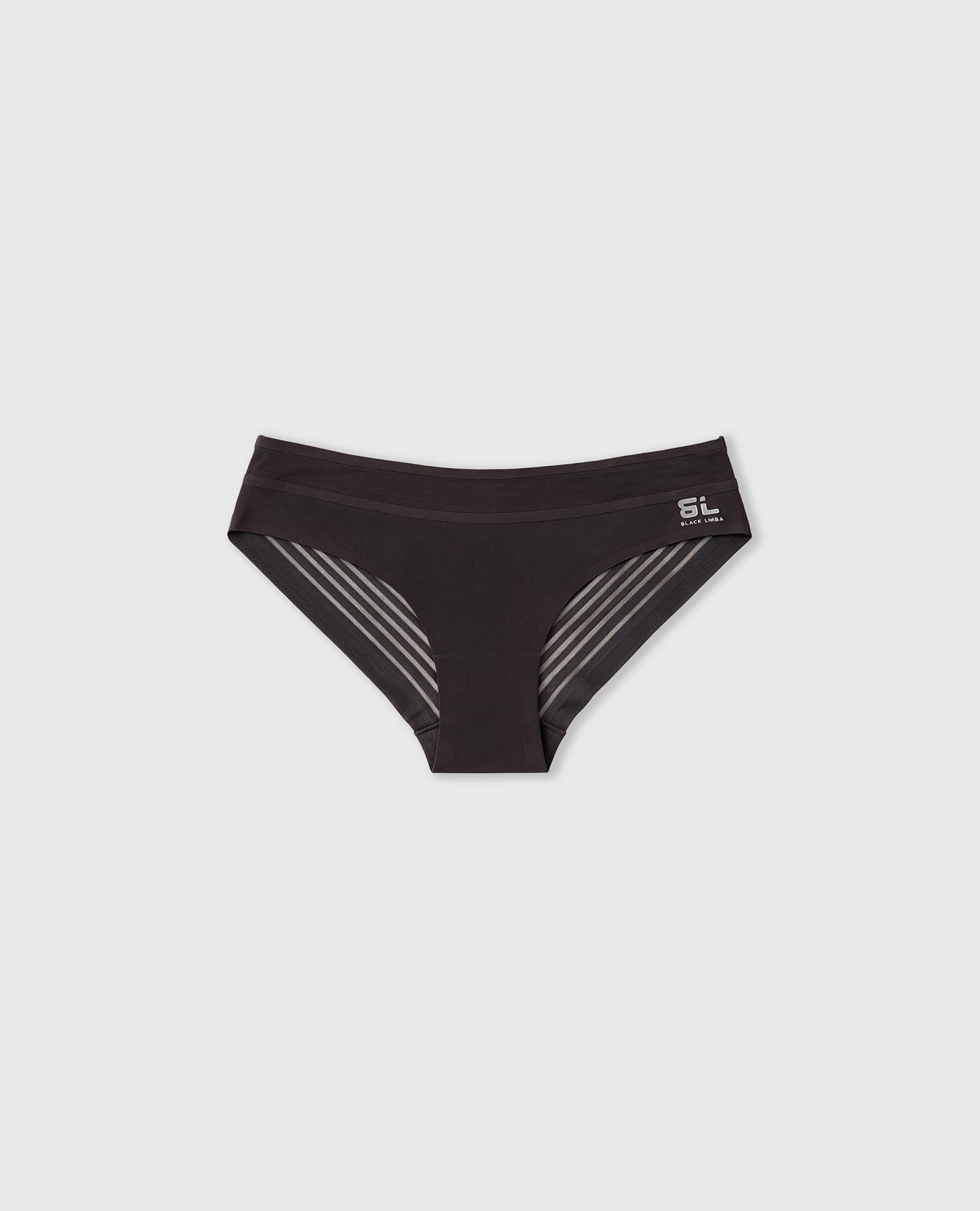 Cueca Brasileira de Microfibra e Mesh Castanho-chocolate-5