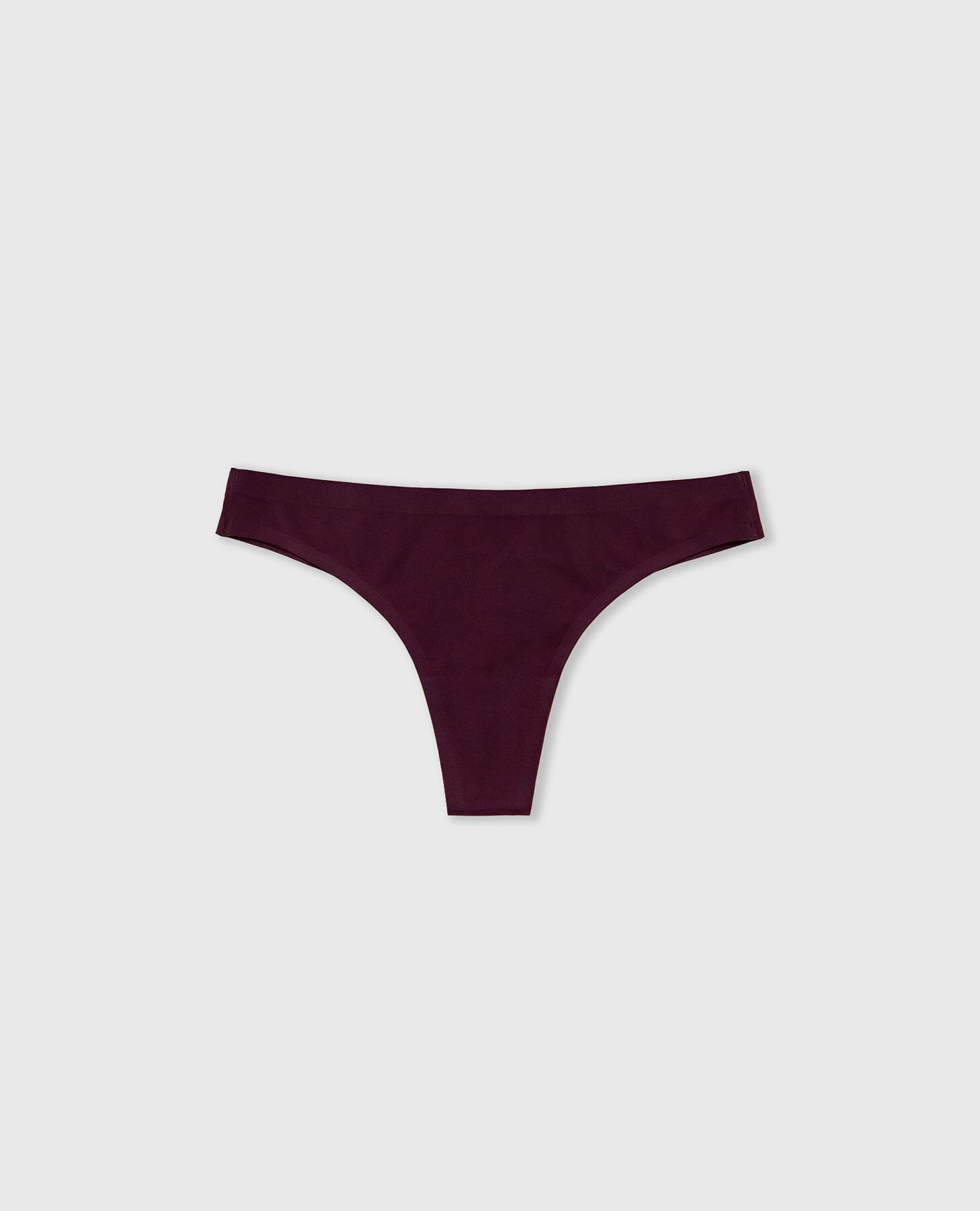 Cueca de Microfibra sem Costuras Bordeaux-6