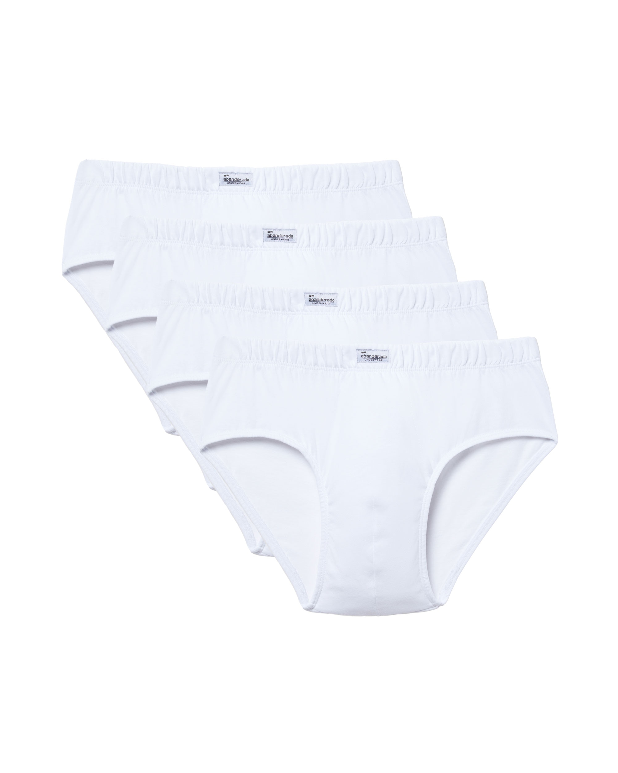 Pack de Quatro Slips de Malha Branco-1