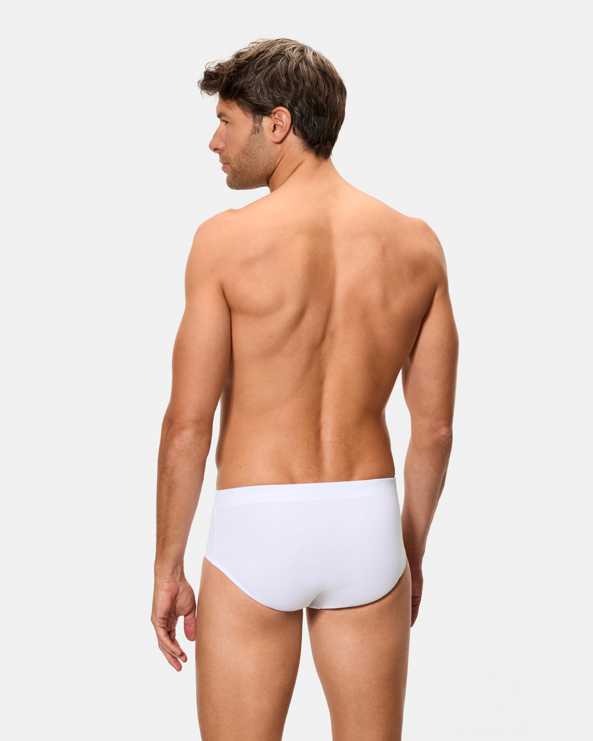 Pack de Quatro Slips de Malha Branco-3