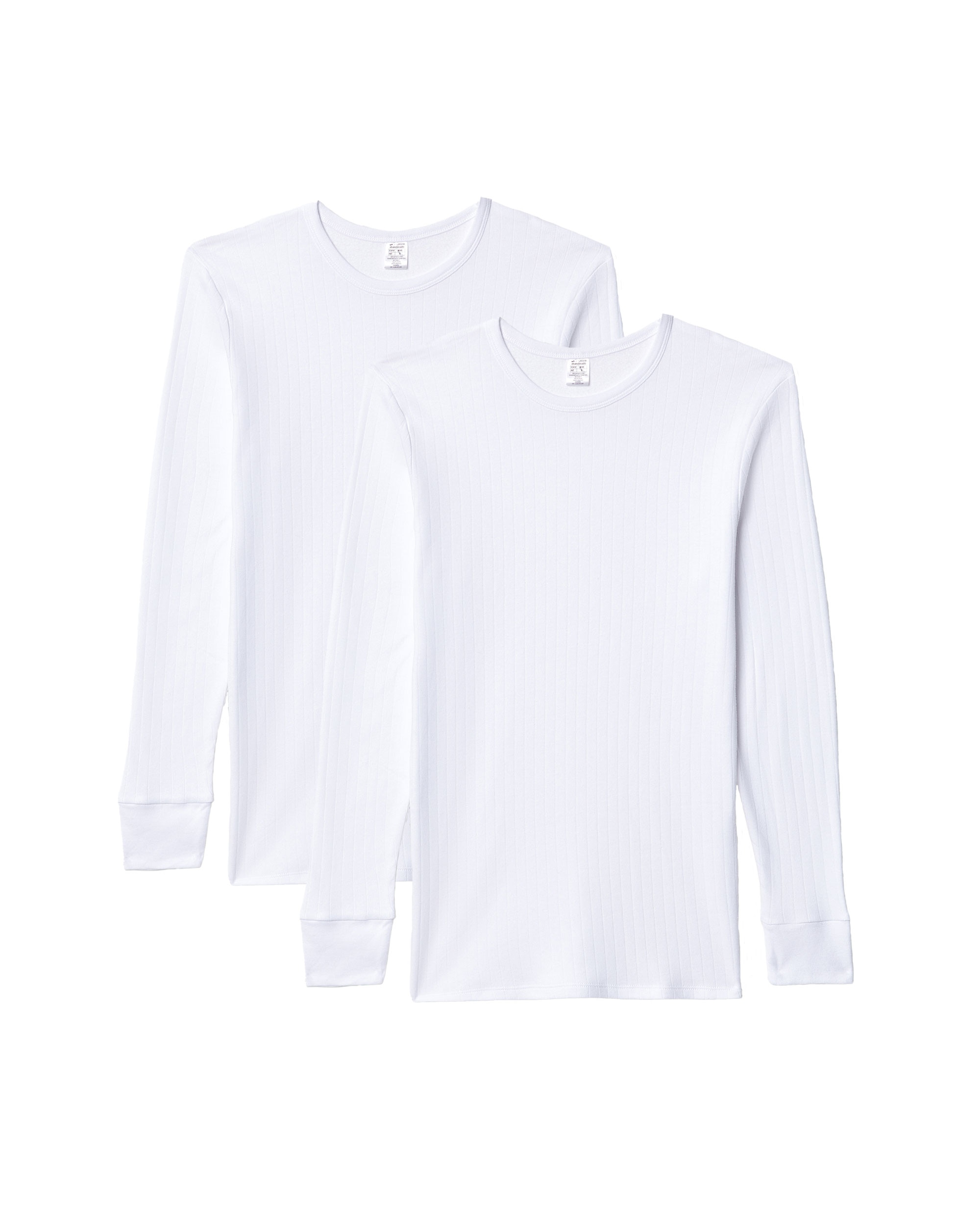 Pack de Duas T-shirts Interiores de Manga Comprida Branco-1