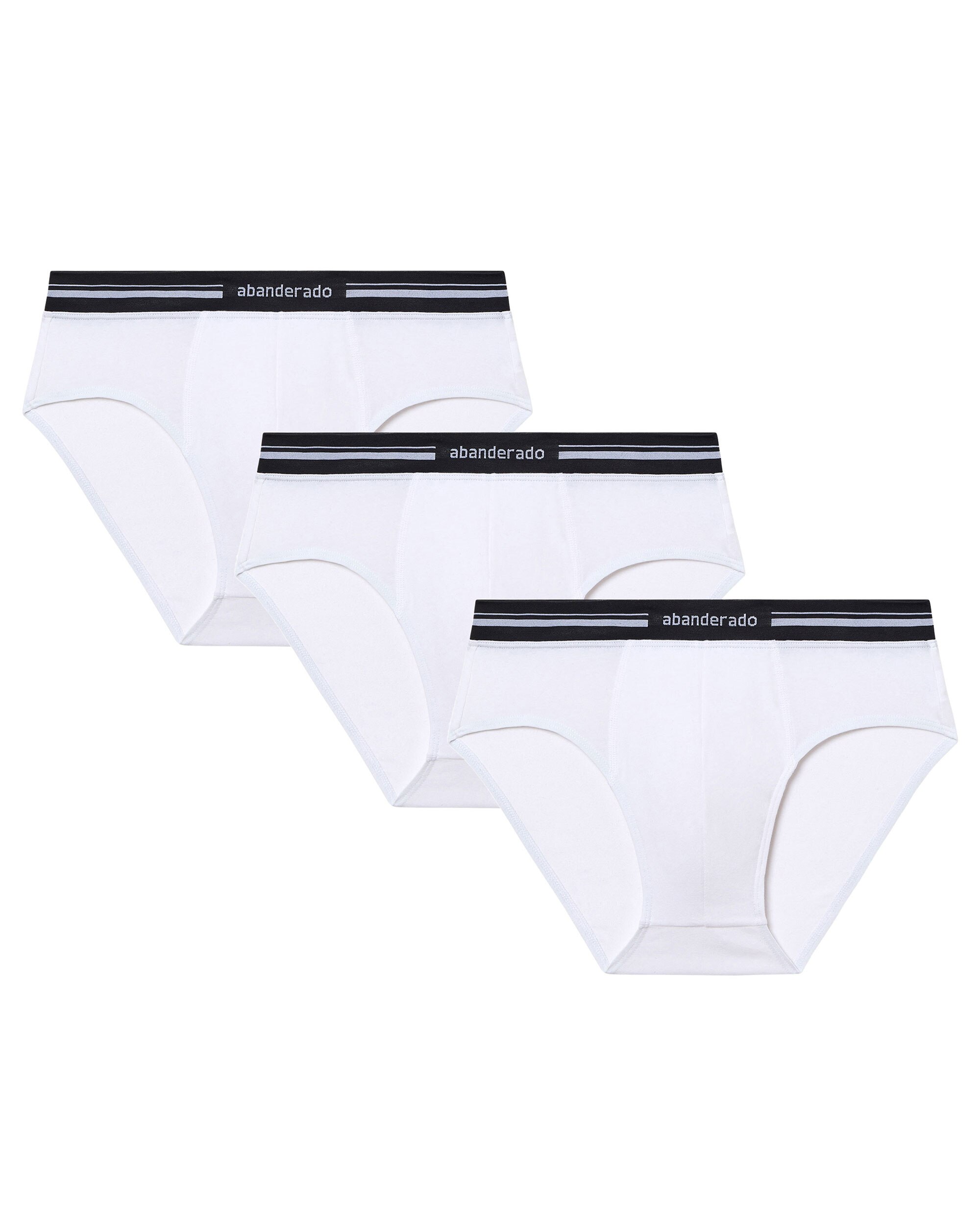 Pack de Três Slips com Cintura Extra Suave Branco-1