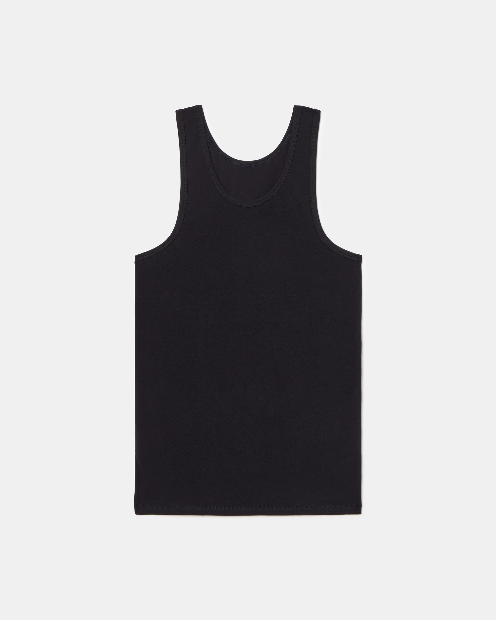 T-shirt Interior de Alças Preto-5