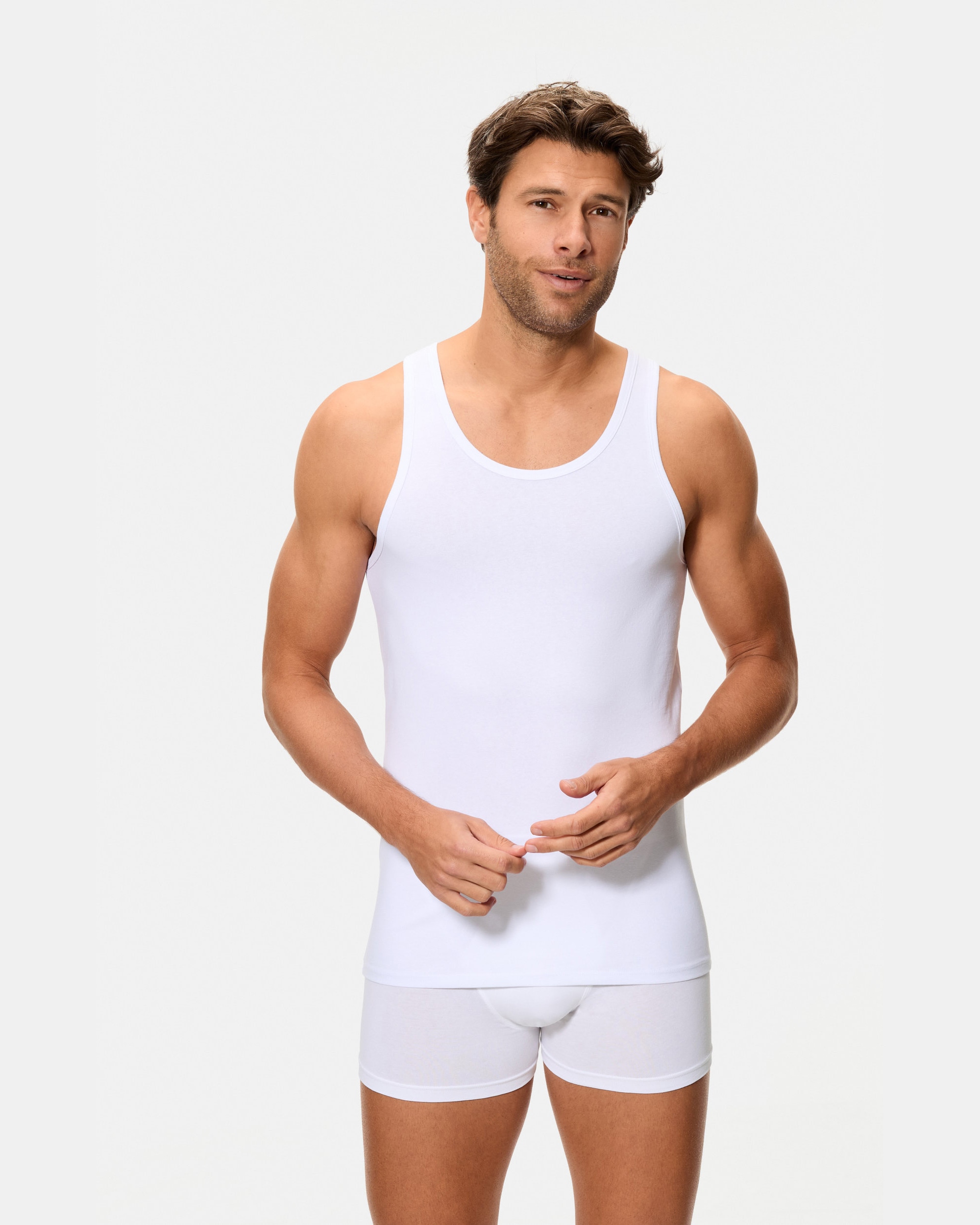 T-shirt Interior de Alças Branco-1