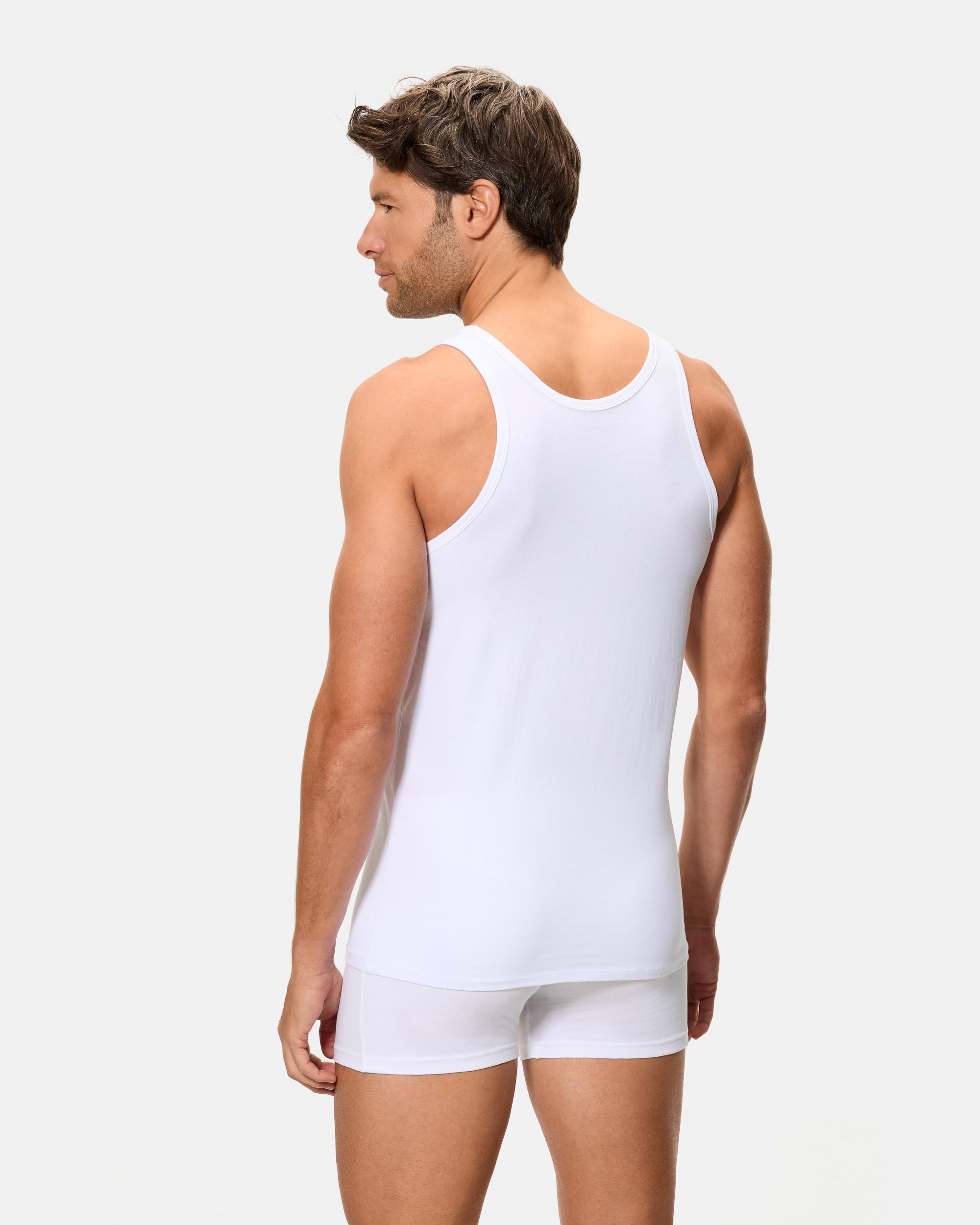 T-shirt Interior de Alças Branco-2