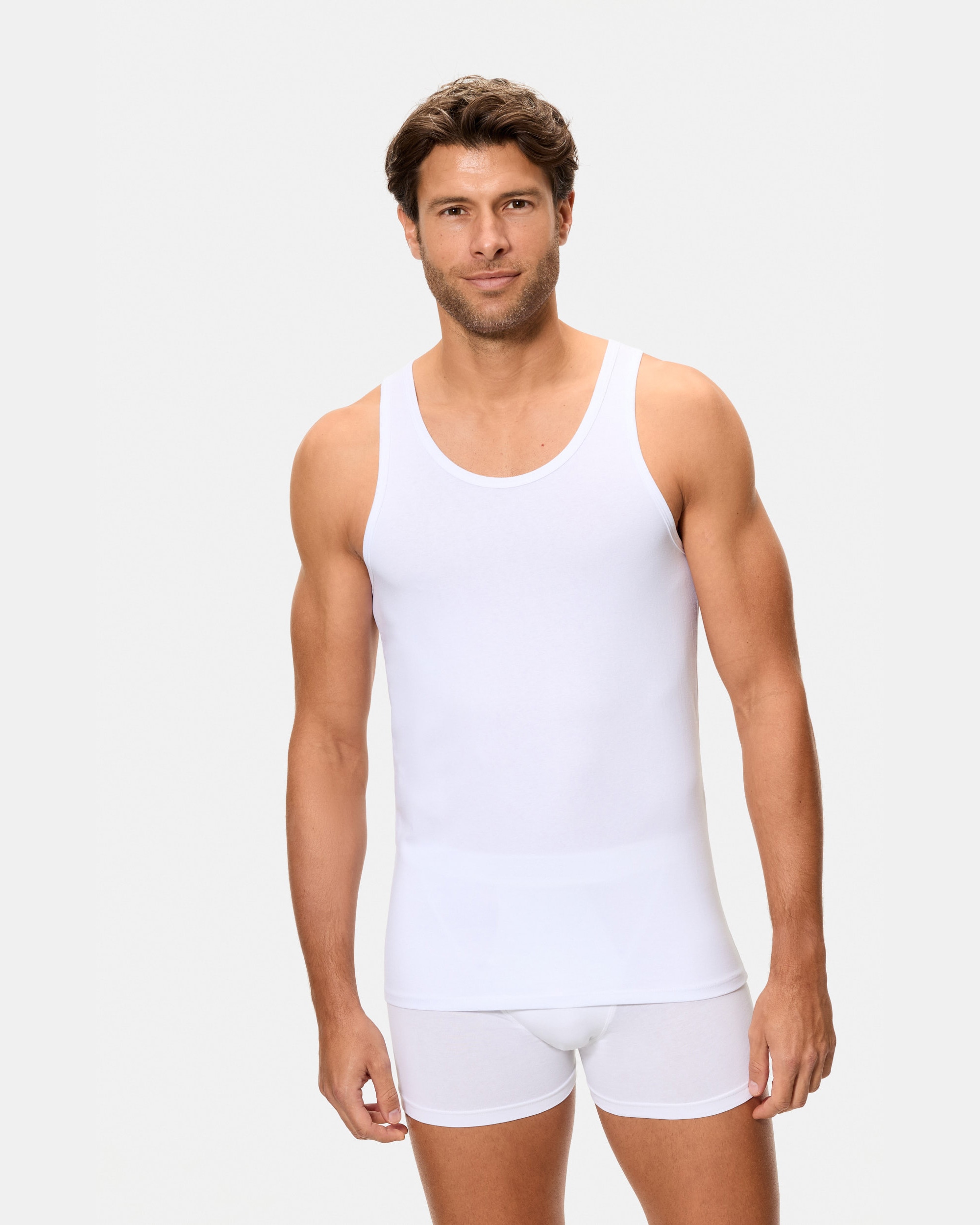 T-shirt Interior de Alças Branco-4