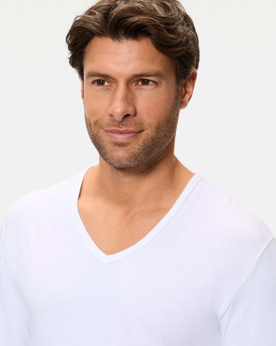 T-shirt Interior de Manga Comprida Branco-3