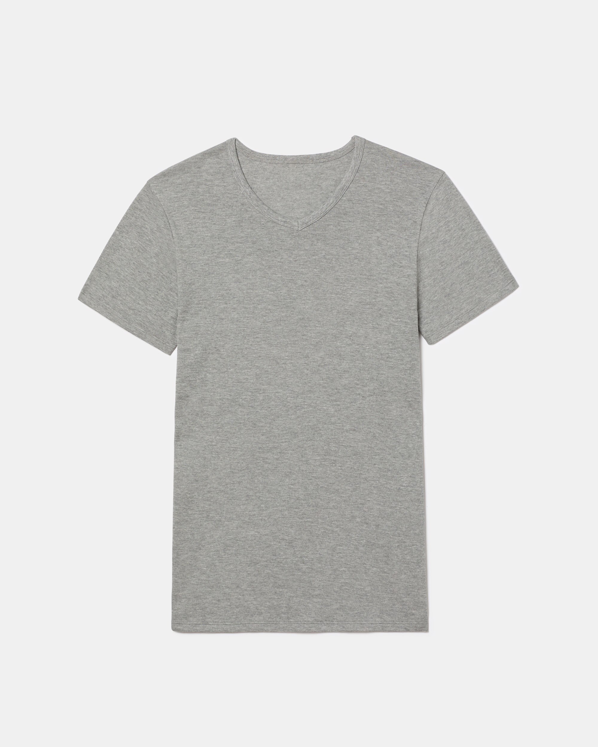 T-shirt Interior Térmica de Algodão de Manga Curta Cinzento-5