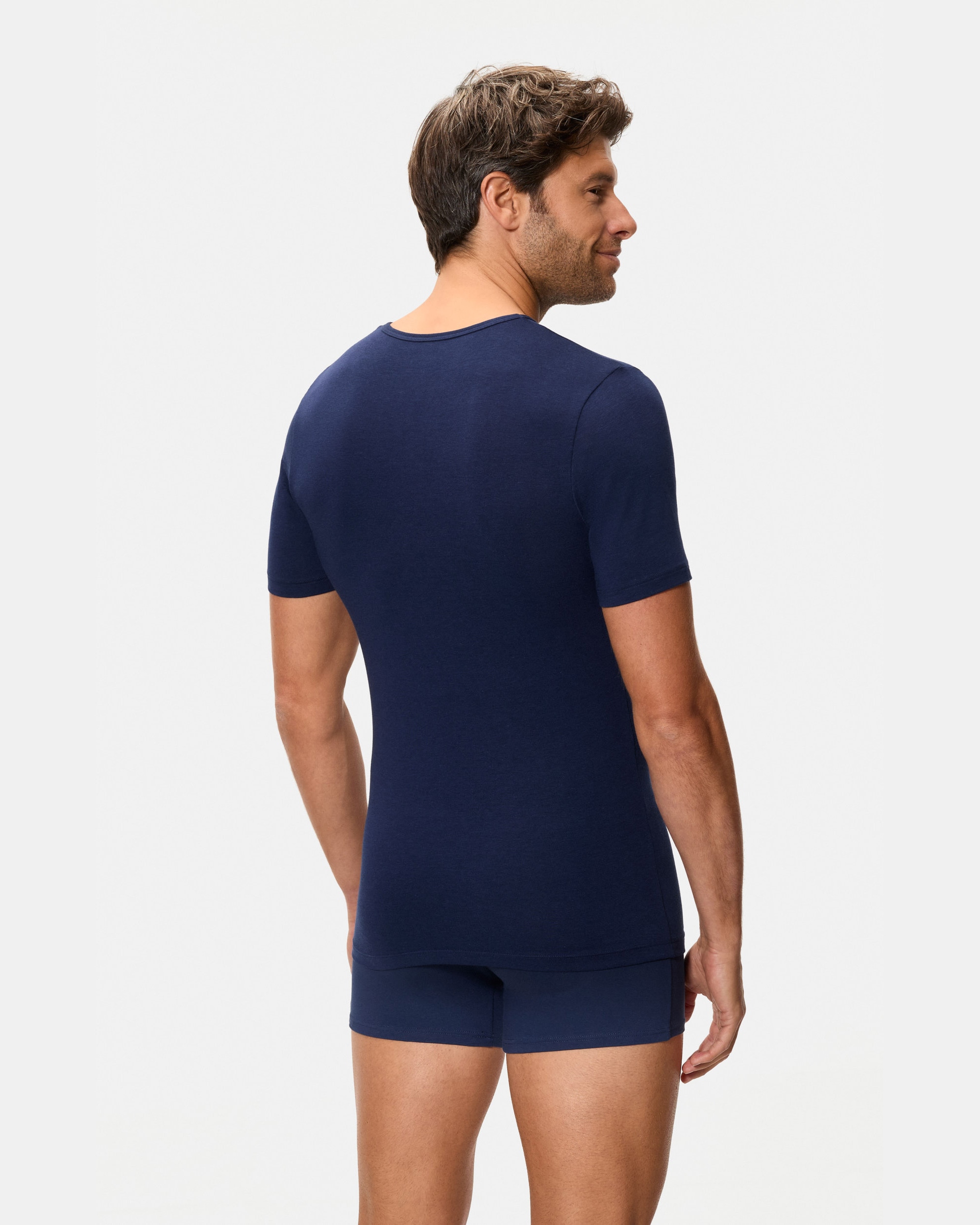 T-shirt Interior Térmica de Manga Curta Azul-marinho-2