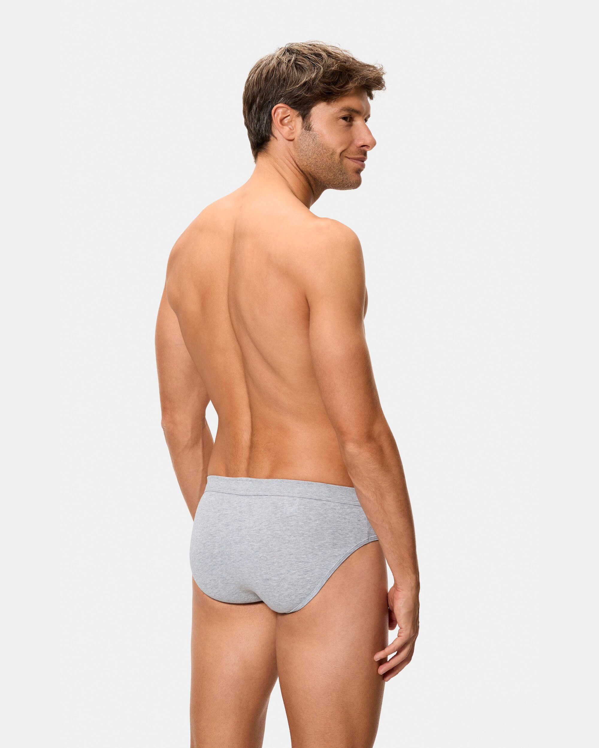 Pack de Dois Slip Fechados com Algodão Elástico Multicolor-3