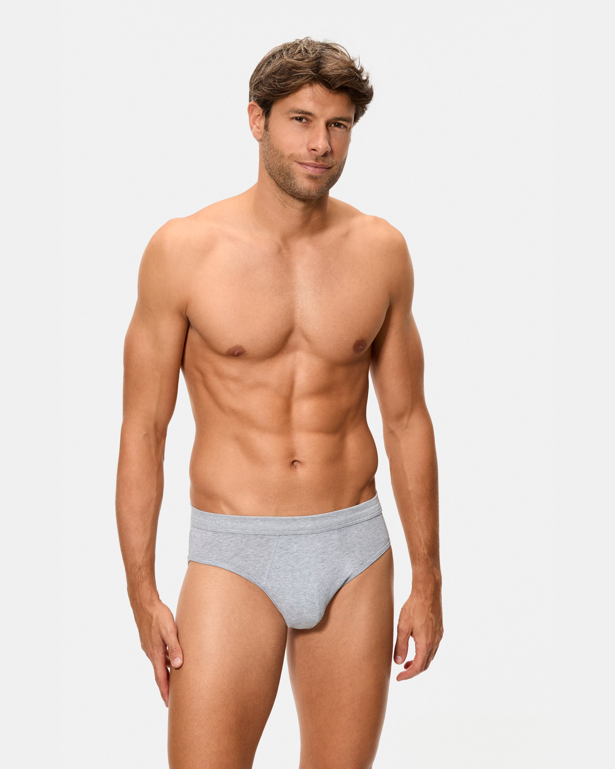 Pack de Dois Slip Fechados com Algodão Elástico Multicolor-5