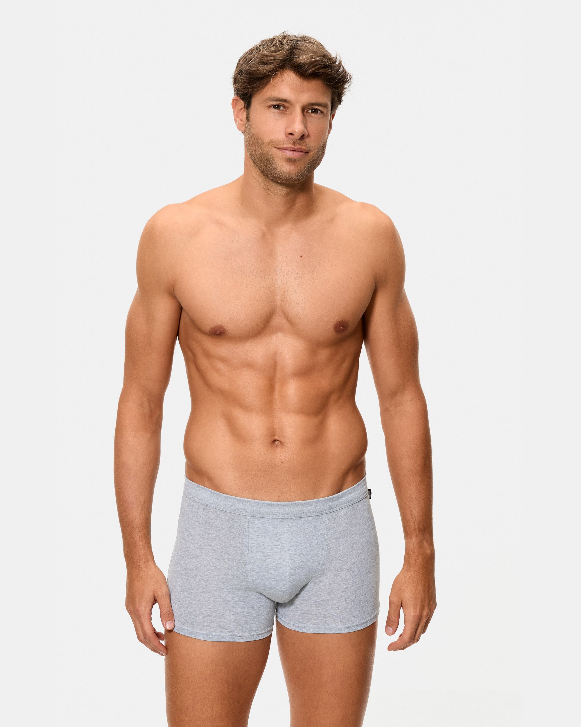 Boxers de Malha de Dois Fechados com Algodão Elástico Multicolor-5
