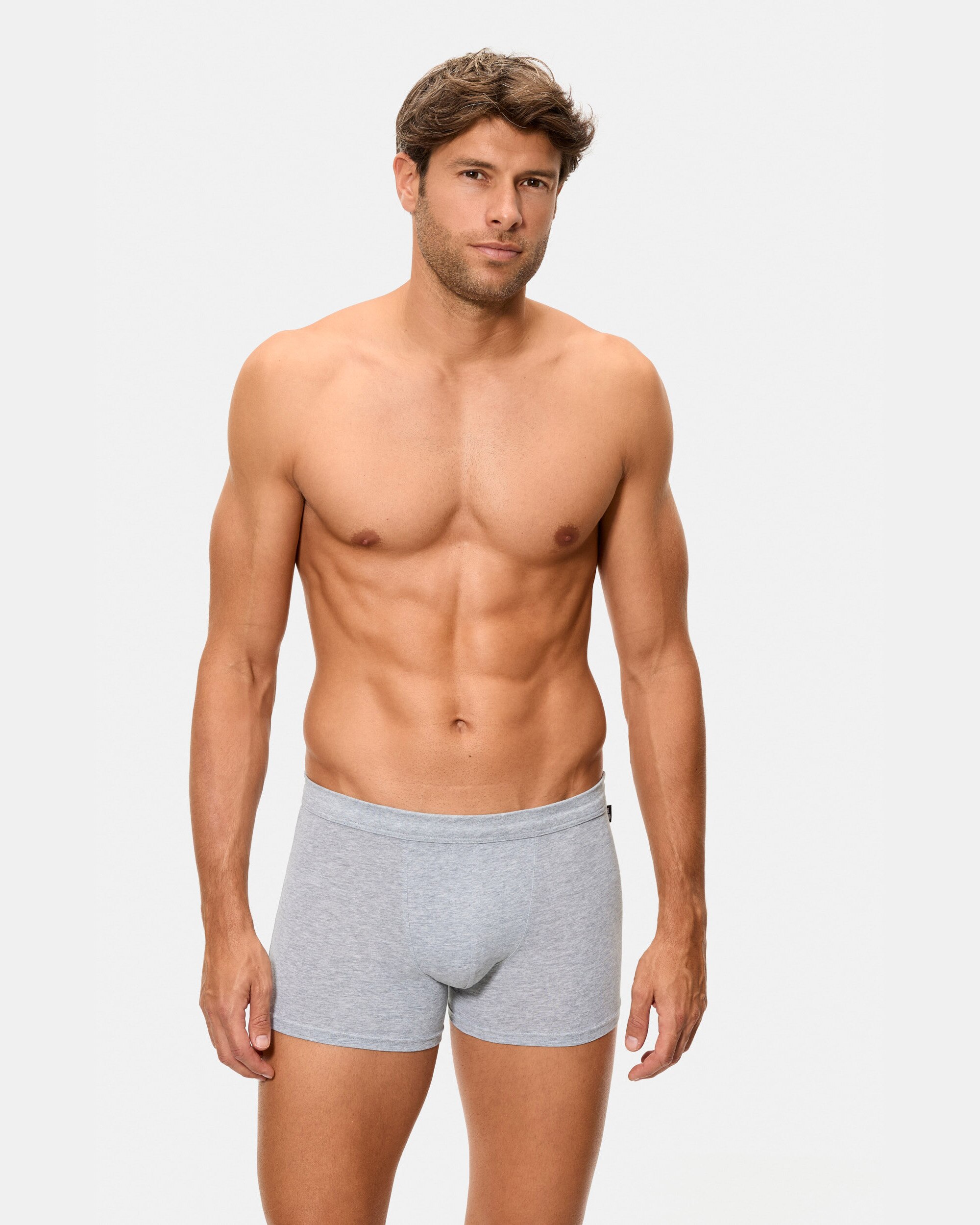 Boxers de Malha de Dois Fechados com Algodão Elástico Multicolor-2