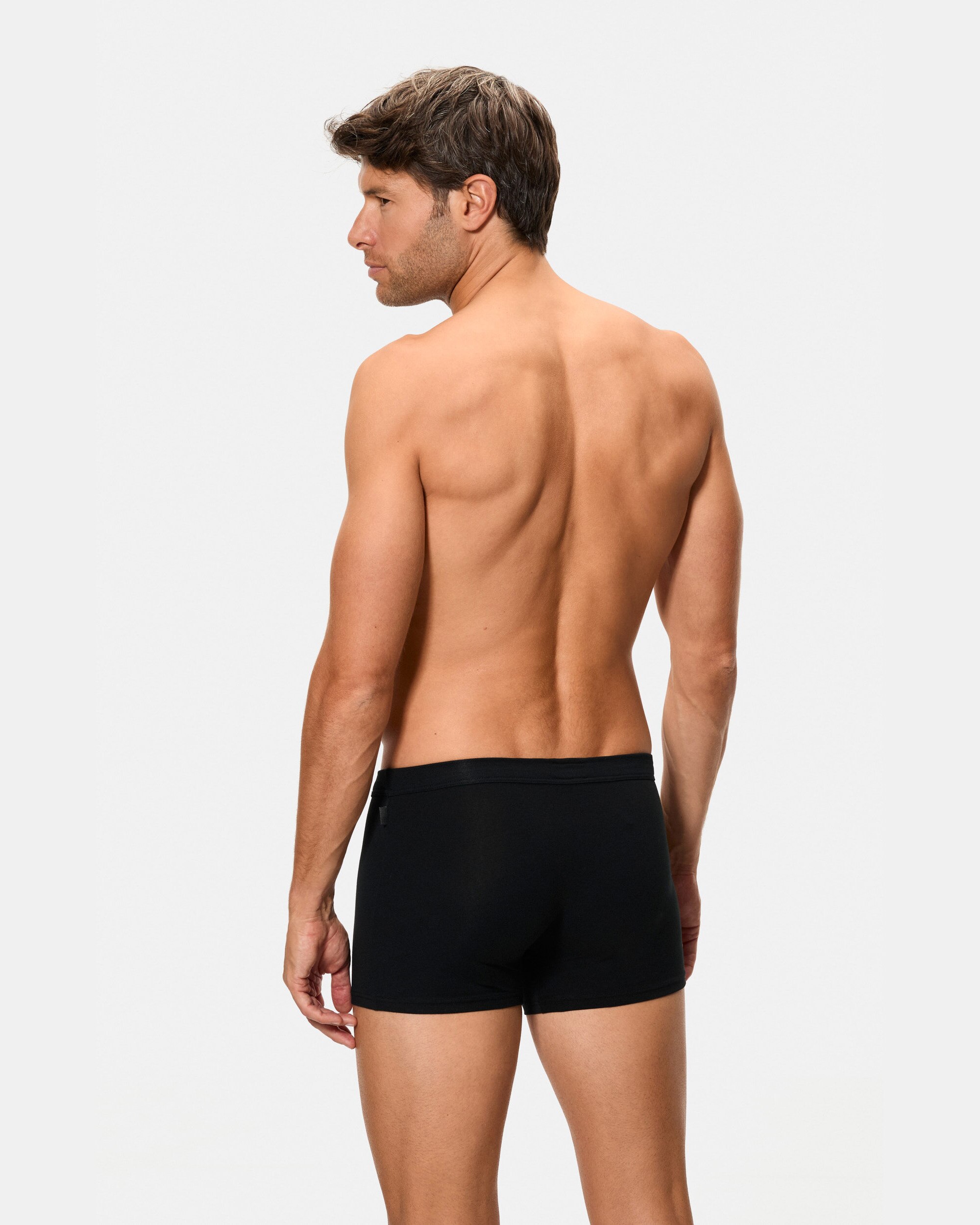 Boxers de Malha de Dois Fechados com Algodão Elástico Multicolor-3