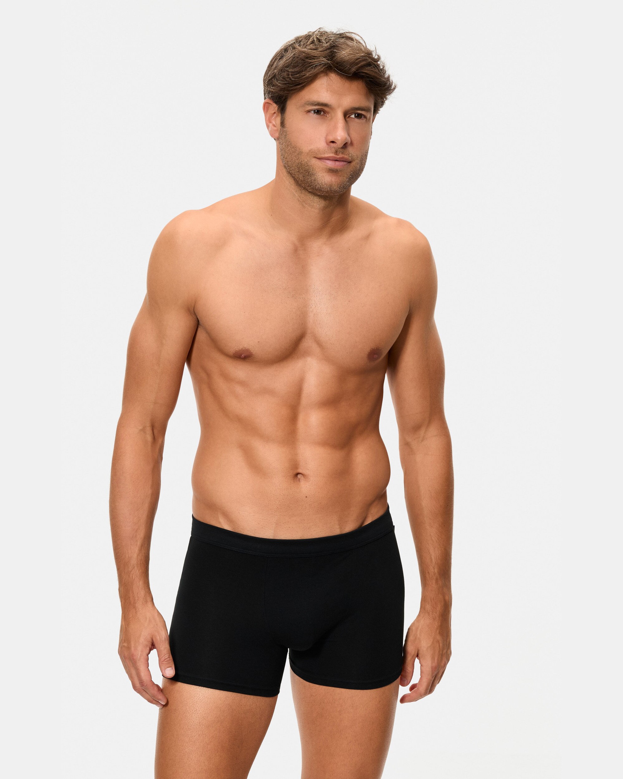 Boxers de Malha de Dois Fechados com Algodão Elástico Multicolor-5