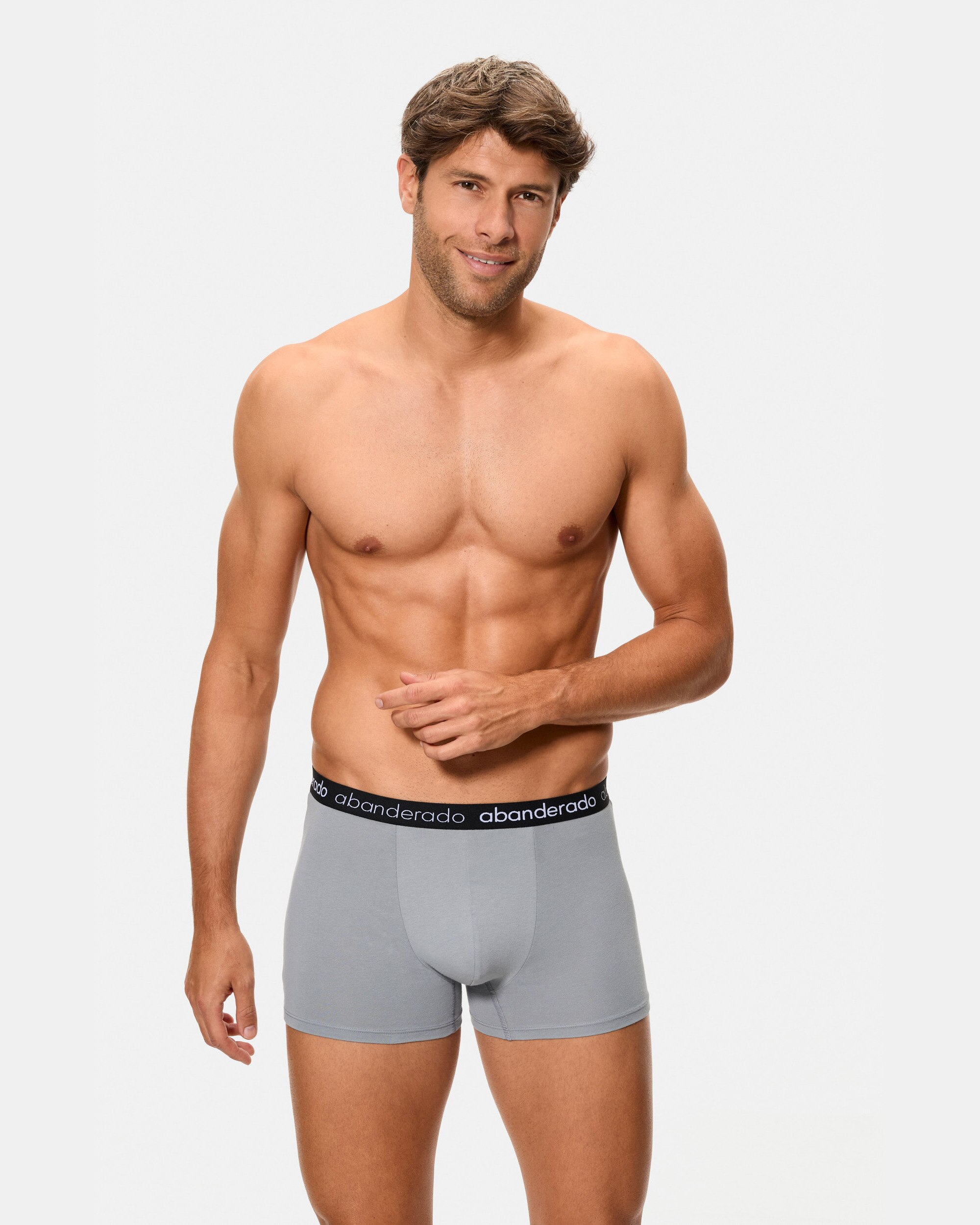 Boxers de Tecido em Algodão Elástico Multicolor-5