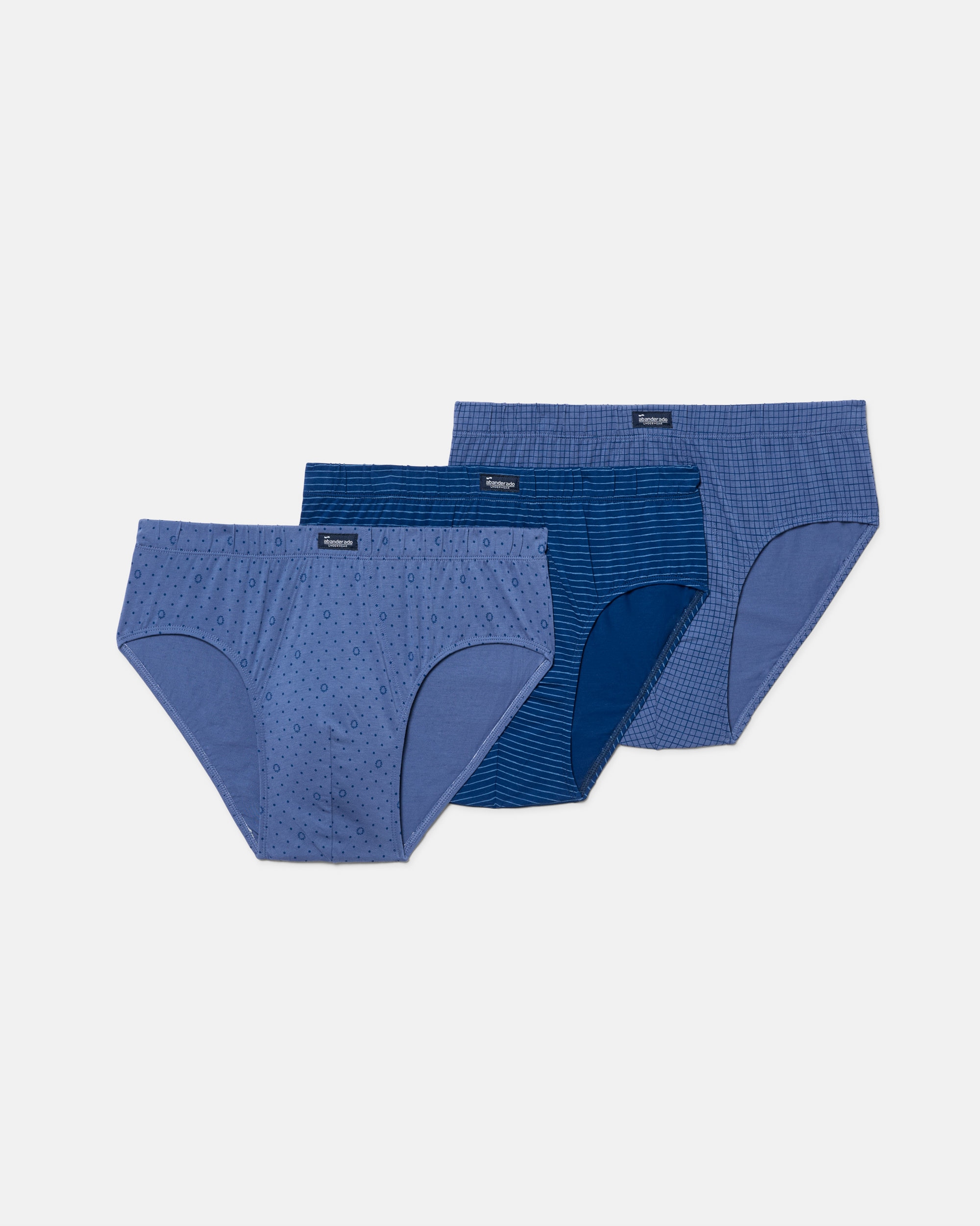 Imagem 0 de Pack de Três Slips Semicurtos com Estampados