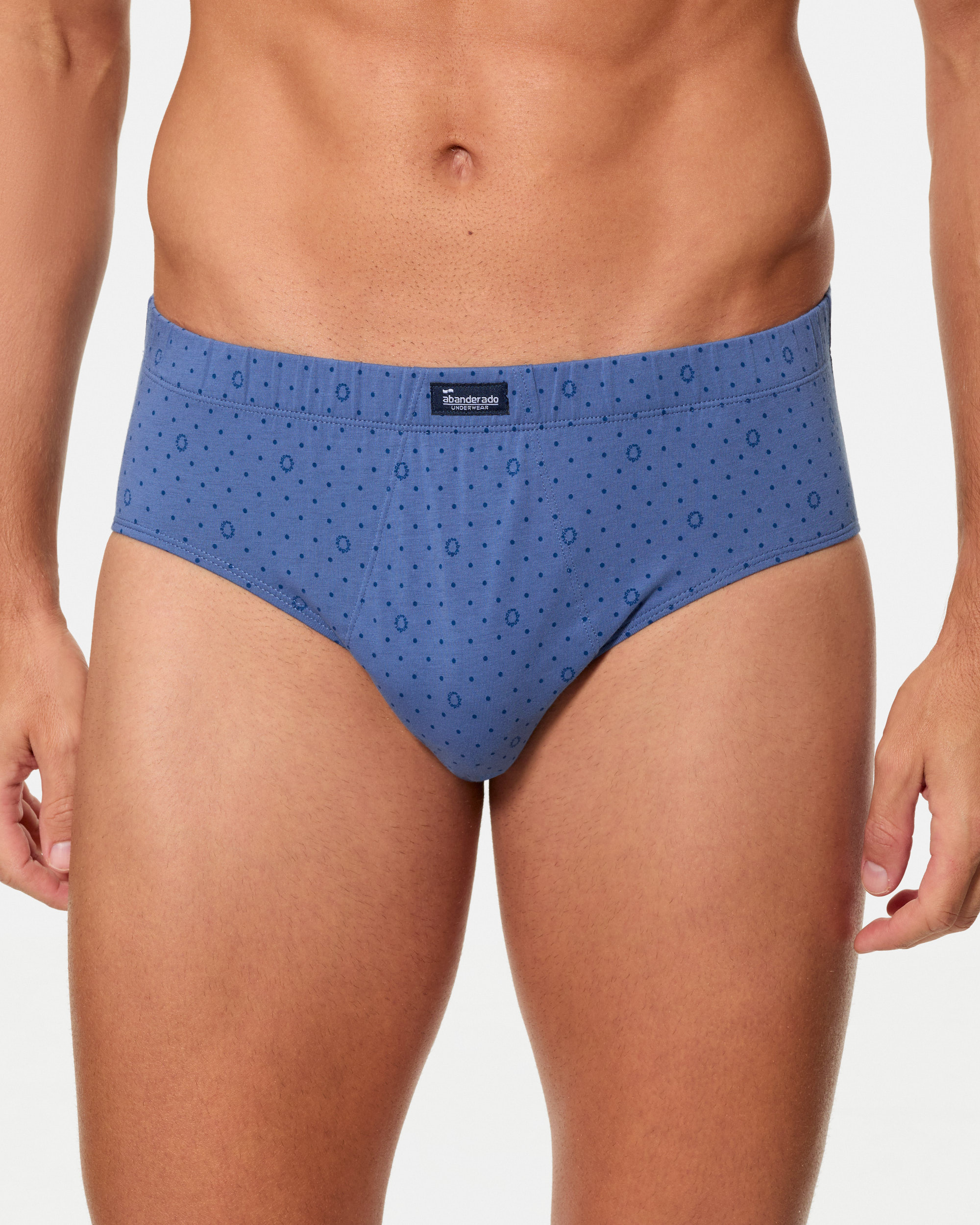 Pack de Três Slips Semicurtos com Estampados Azul-4