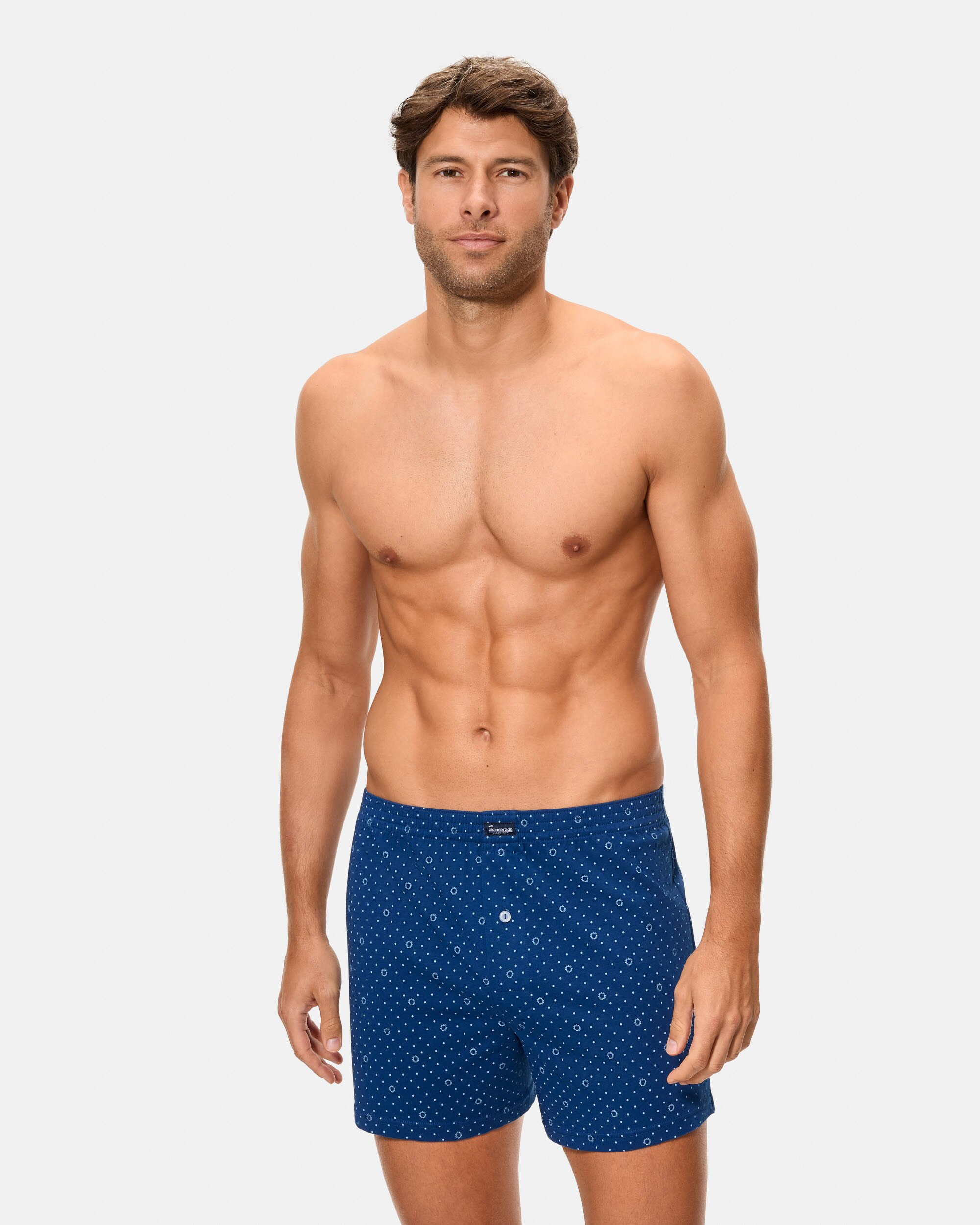 Boxers de Malha Algodão Estampados Multicolor-2