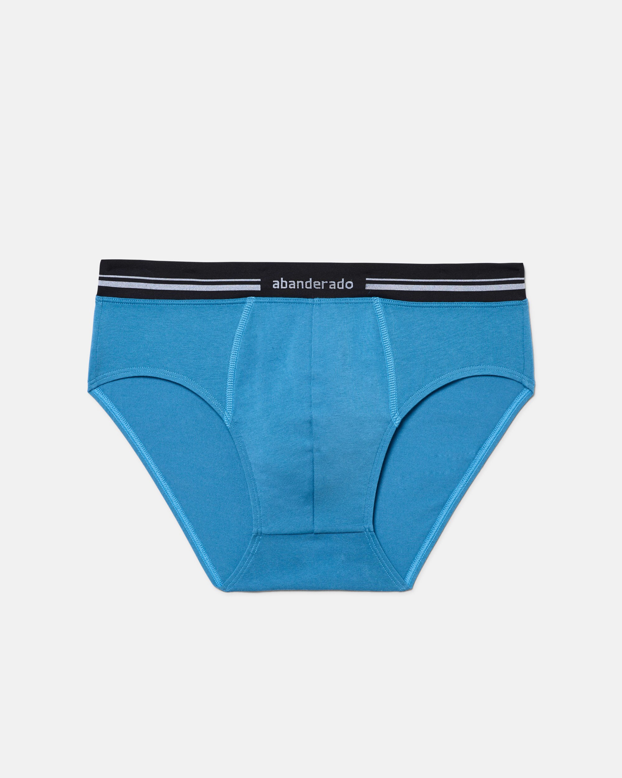 Slip Fechado com Cintura Extra Suave Azul-claro-4