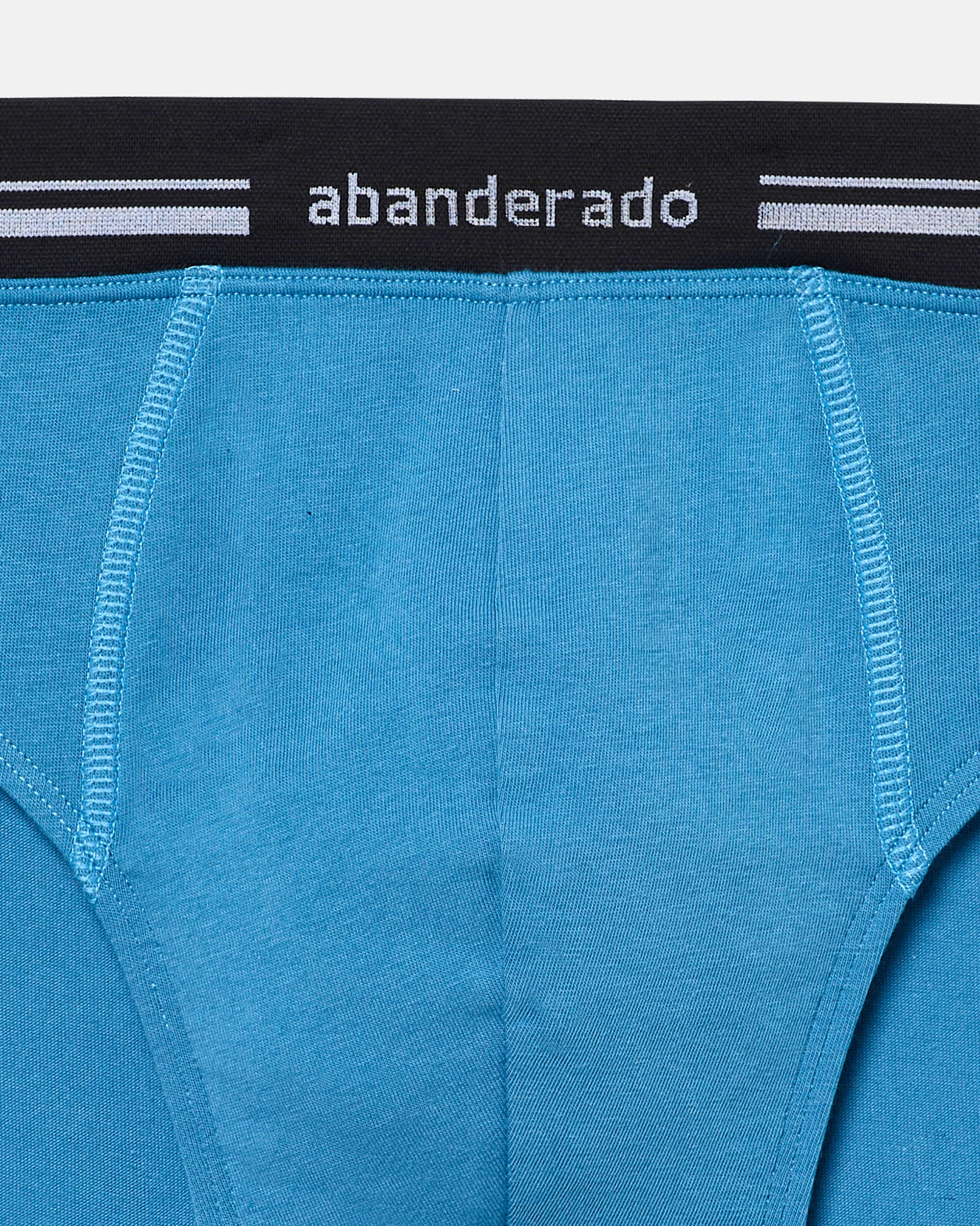 Slip Fechado com Cintura Extra Suave Azul-claro-5