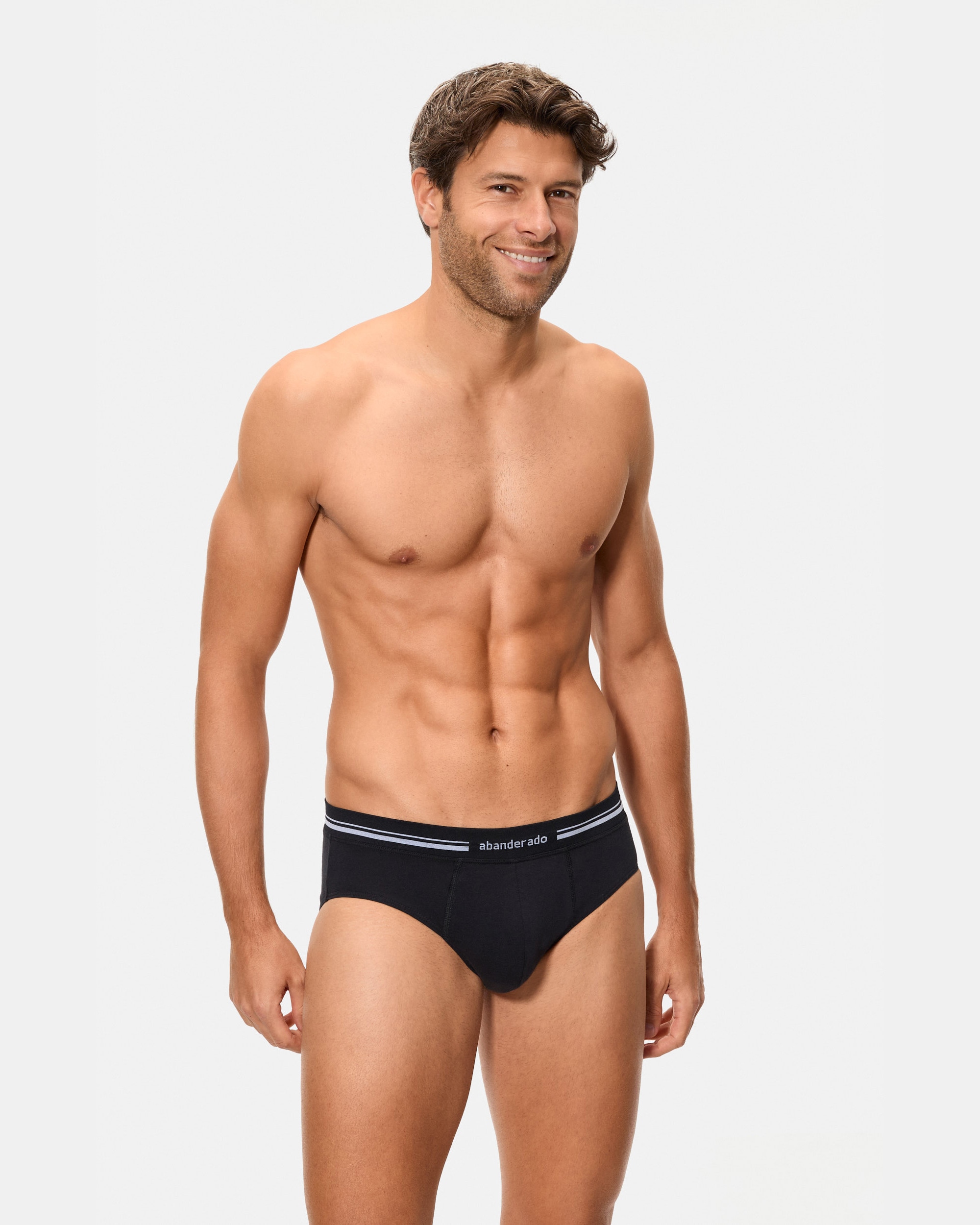Slip Fechado com Cintura Extra Suave Preto-1