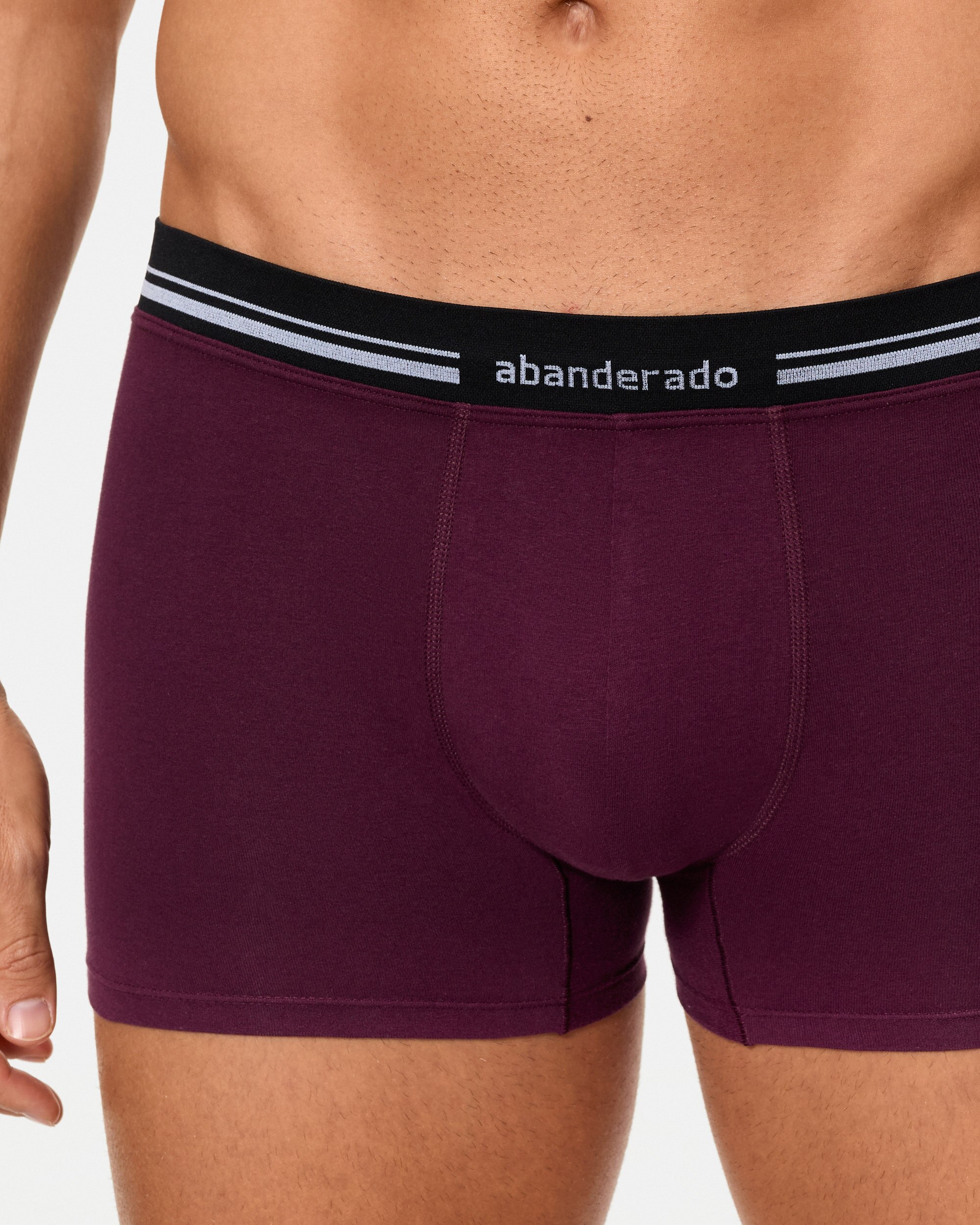 Bóxer com Cintura Extra Suave Bordeaux-3