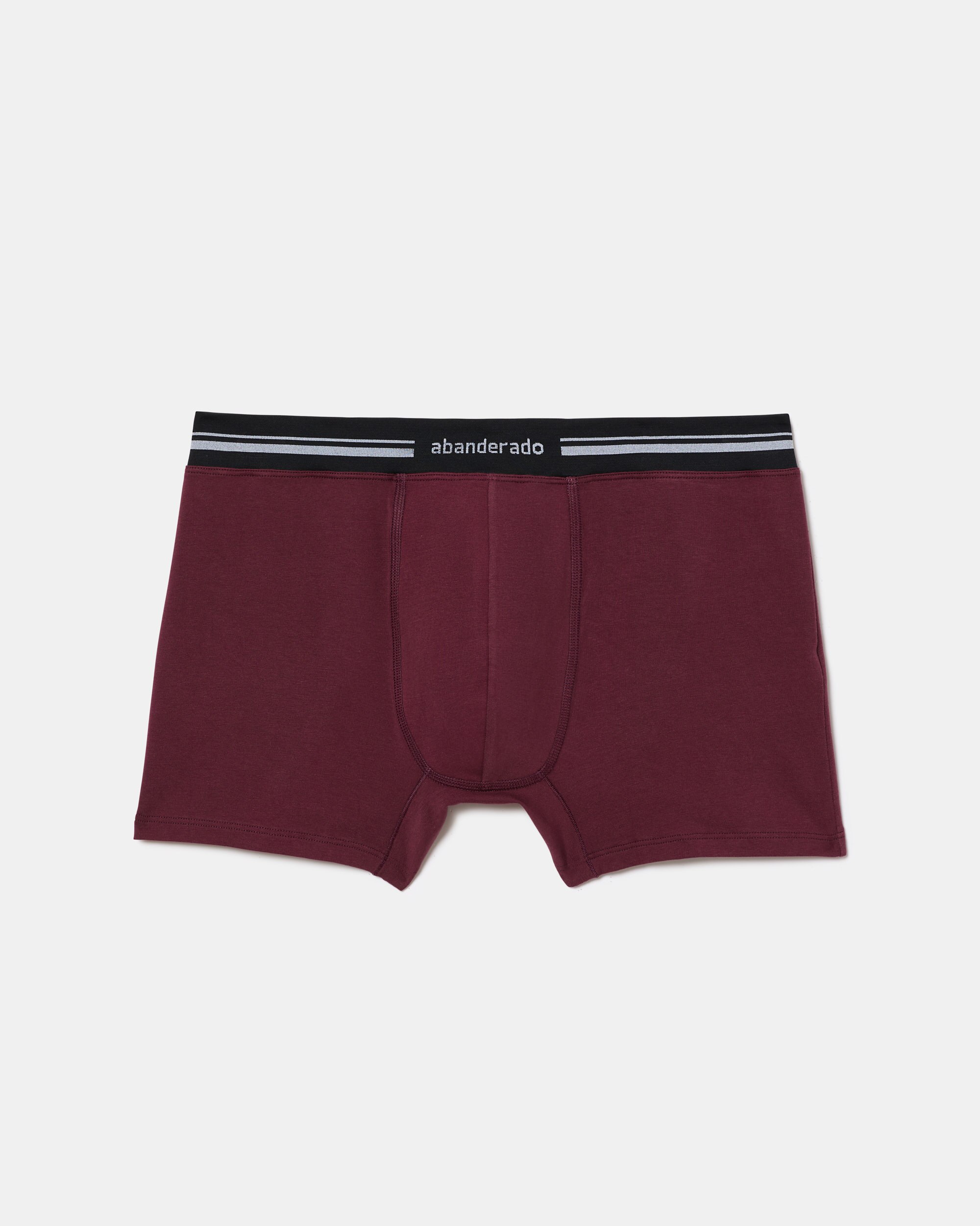 Bóxer com Cintura Extra Suave Bordeaux-4