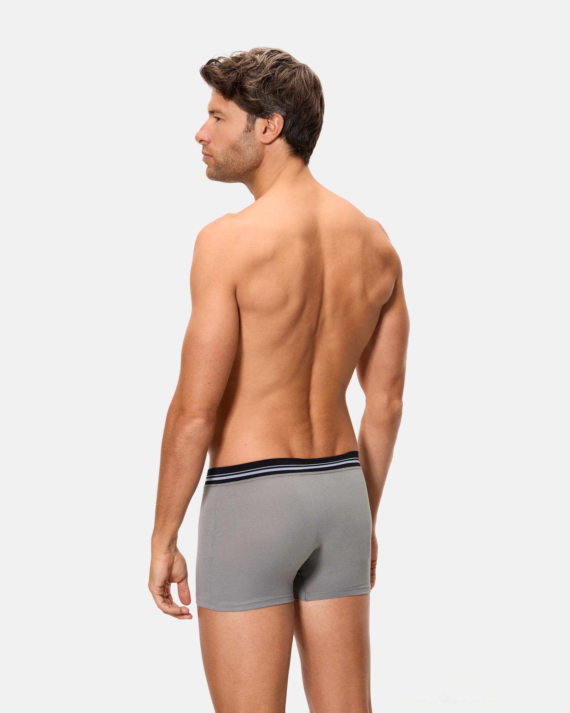 Bóxer com Cintura Extra Suave Cinzento-escuro-2