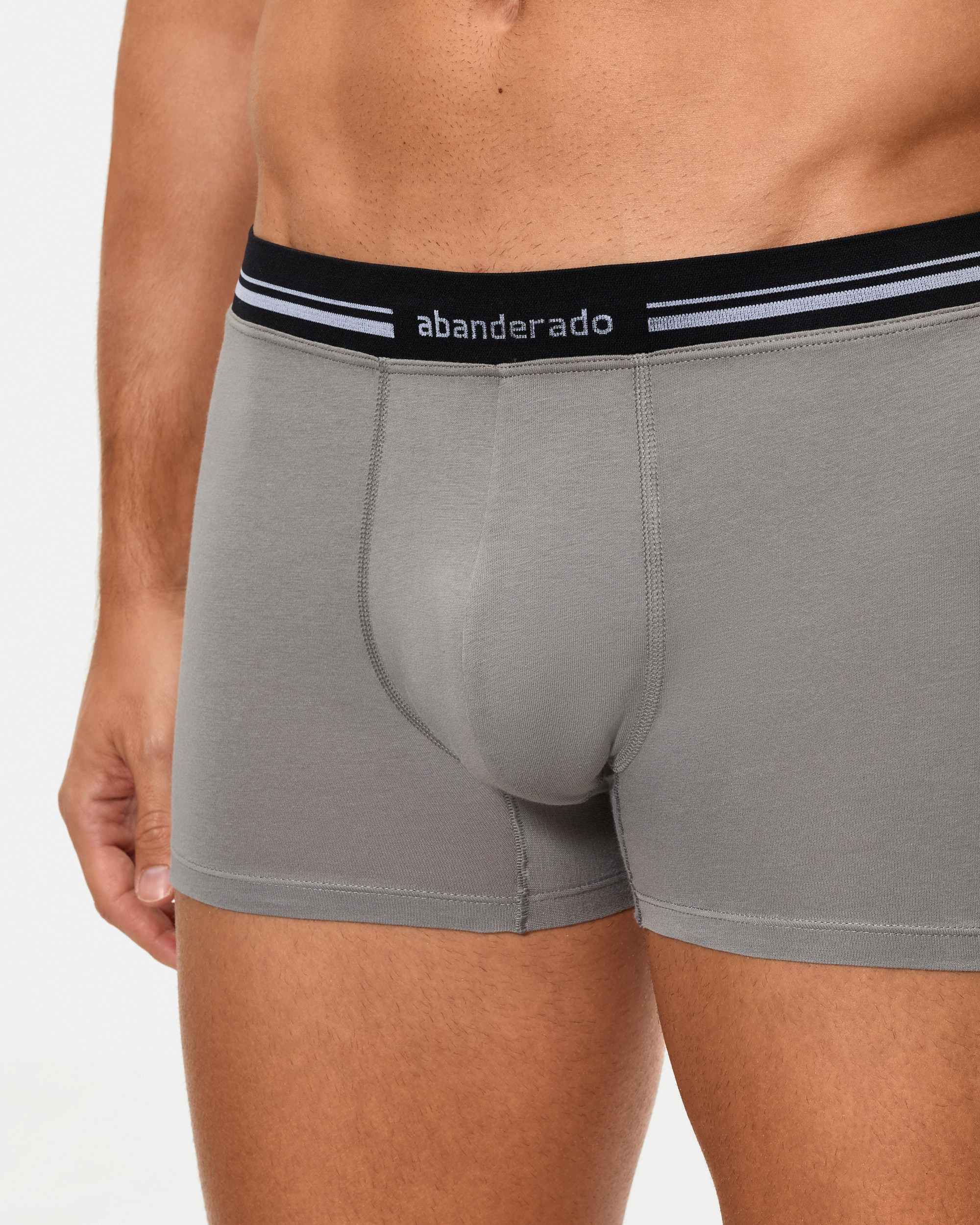 Bóxer com Cintura Extra Suave Cinzento-escuro-3