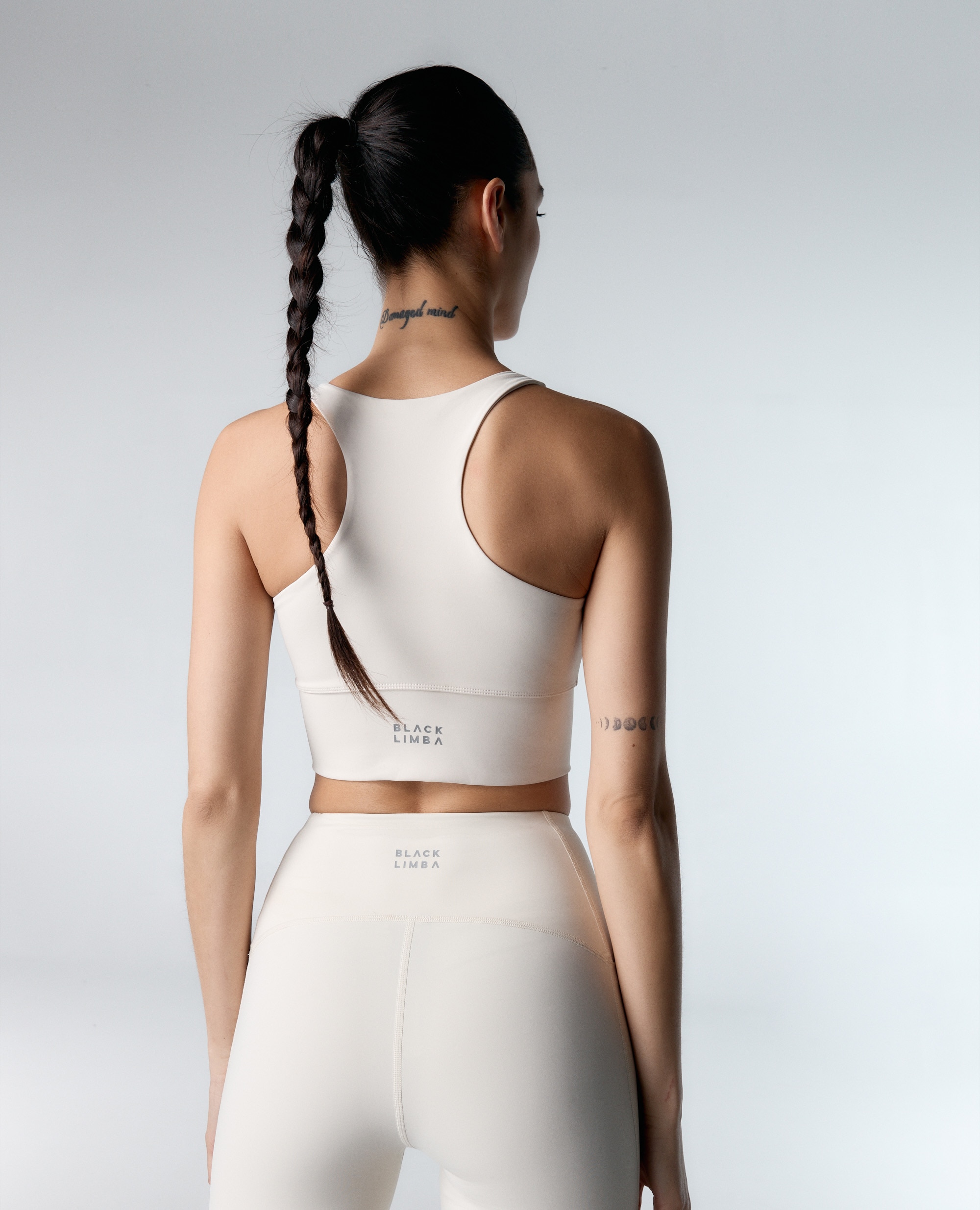 Soutien Desportivo Compressivo de Sustentação Alta Creme-3