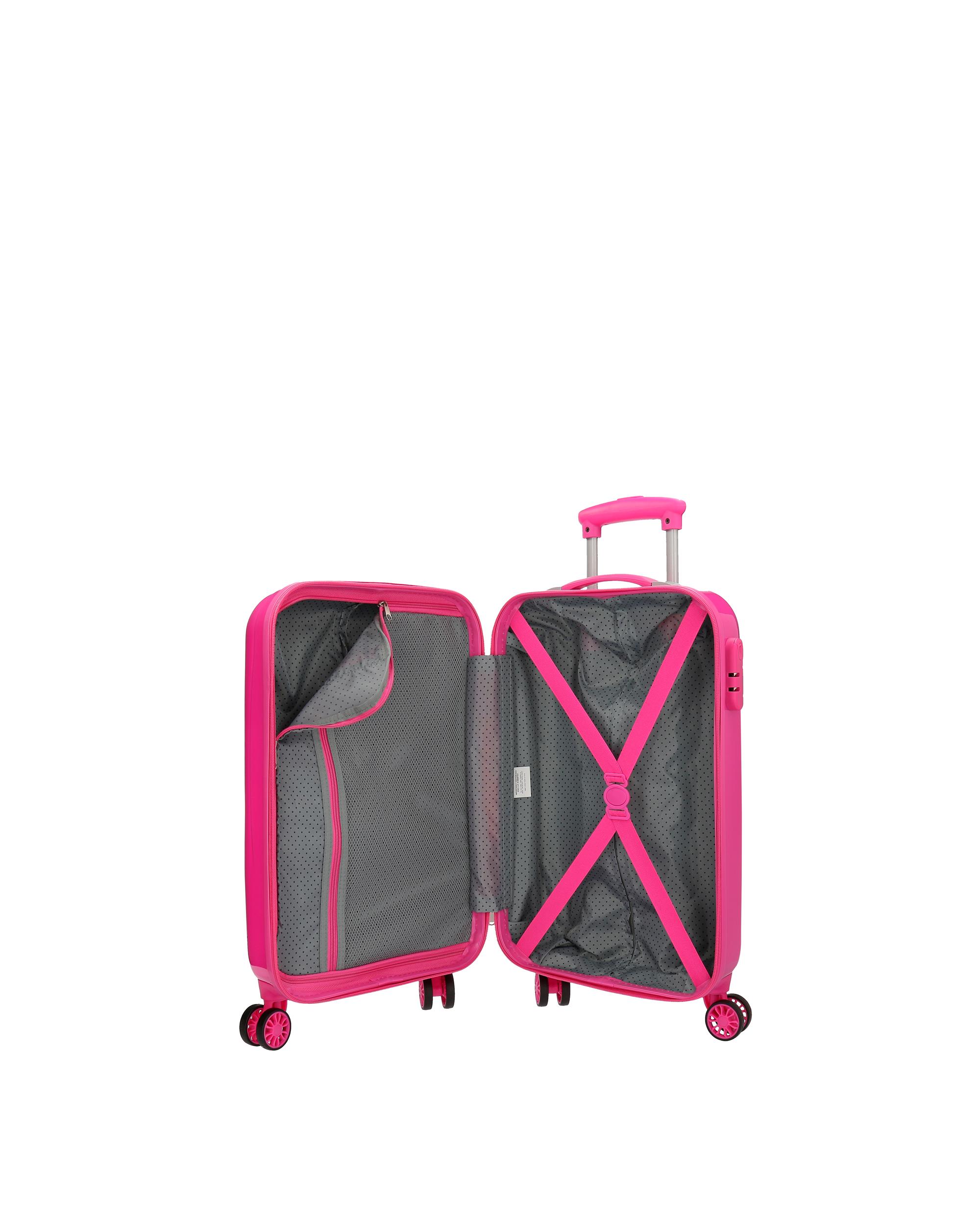Mala de Cabine Infantil Enjoy Minnie Hi Love Rígida com Capacidade de 34l Fúcsia-5