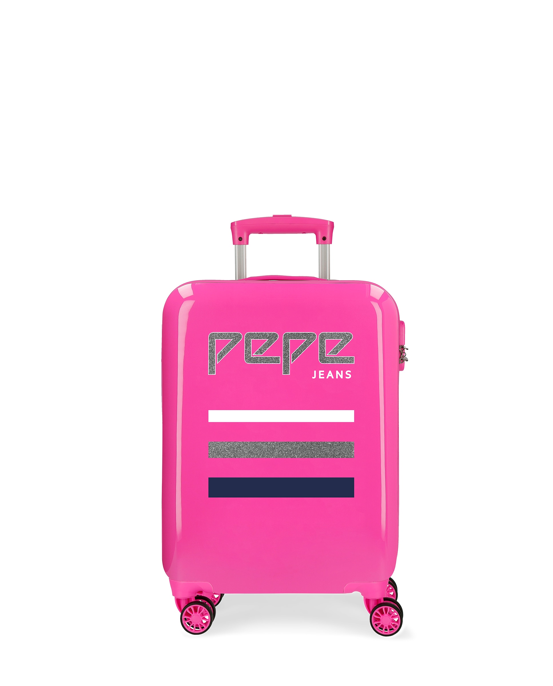 Imagem 0 de Mala de Cabine Pepe Jeans World Rígida 55cm Fúcsia com Capacidade de 34l