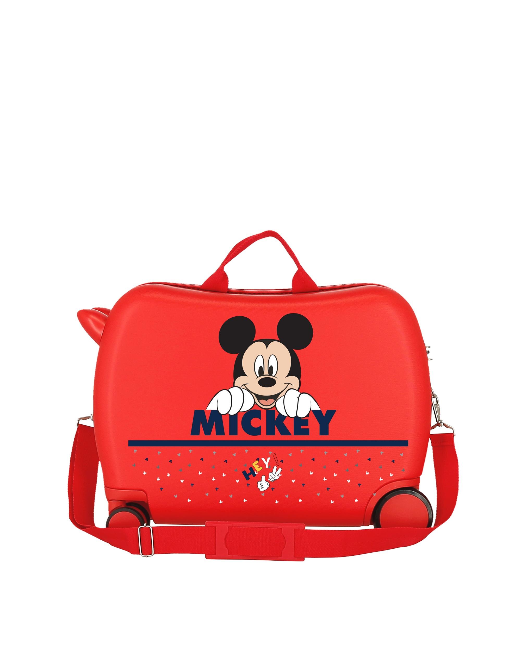 Mala de Cabine Happy Mickey Rígida com Capacidade de 34l Vermelho-3
