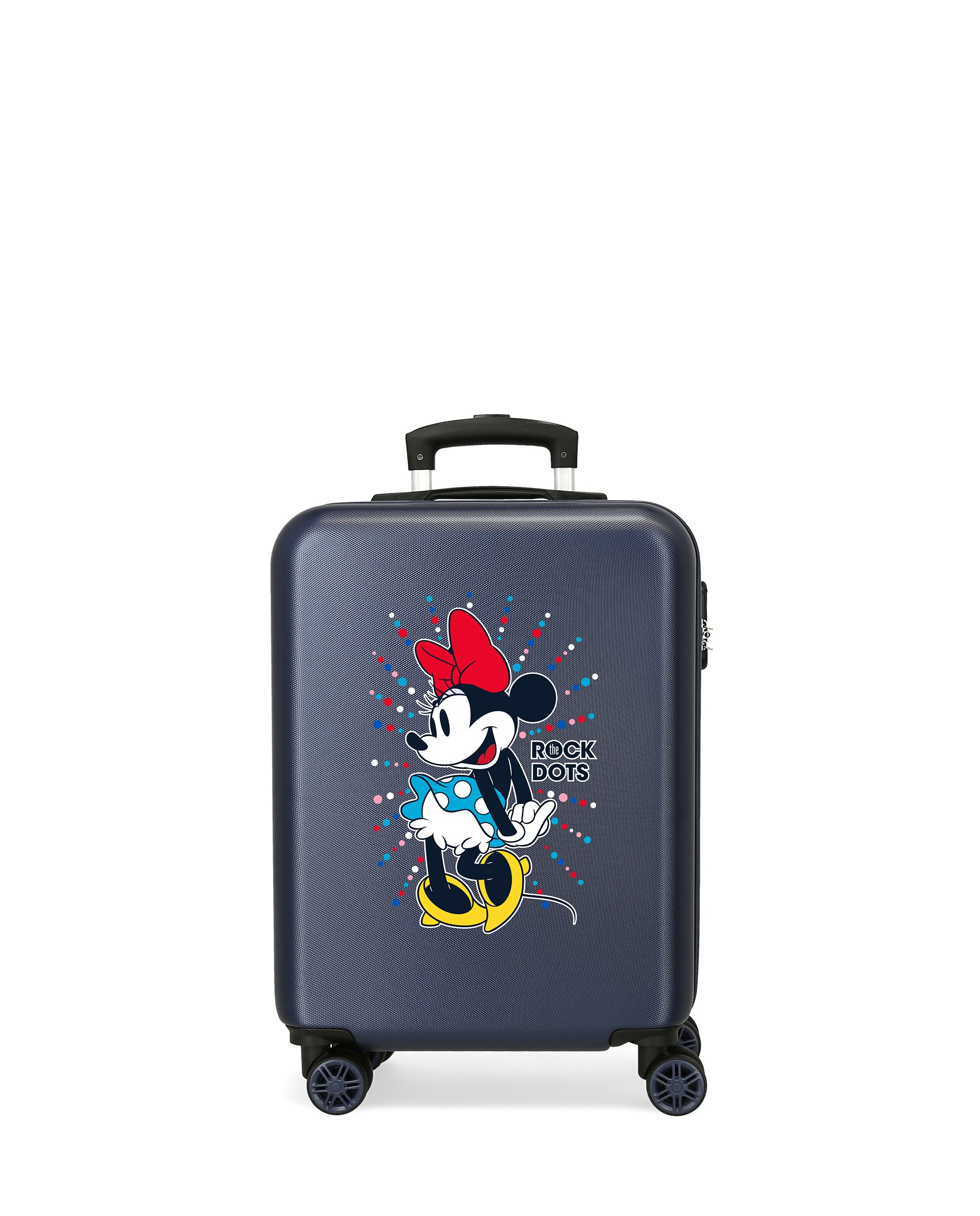 Mala de Cabine Infantil Minnie Rígida Rock Dots Rígida com Capacidade de 35l Azul-marinho-1