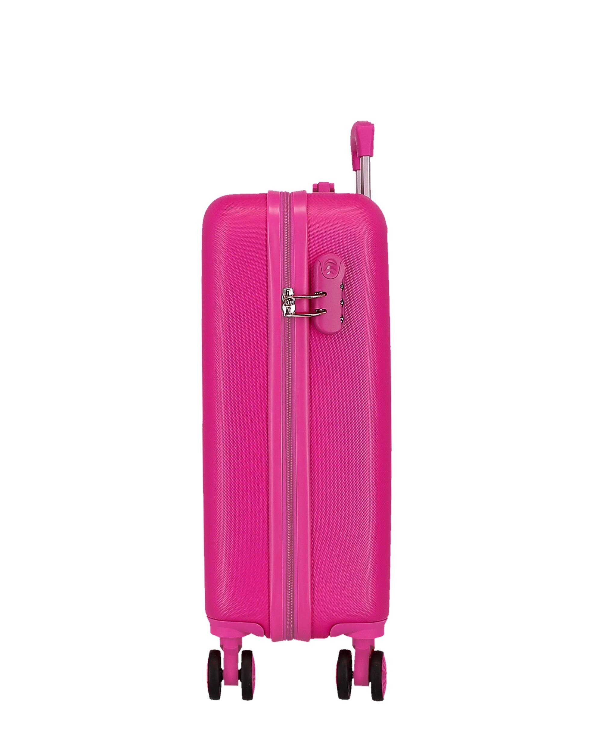 Mala de Cabine Enjoy Minnie Heart Rígida com Capacidade de 34l Rosa-2