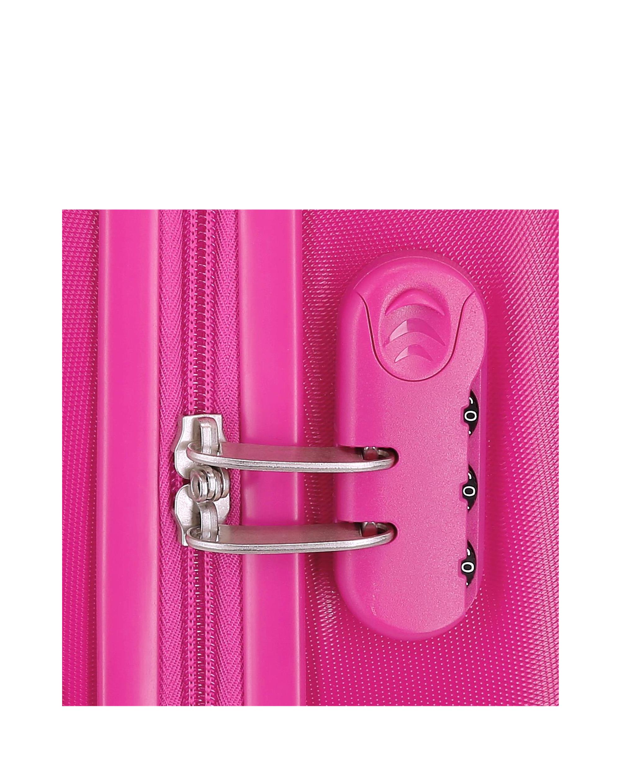 Mala de Cabine Infantil Minnie Love Rígida com Capacidade de 34l Rosa / Verde-6