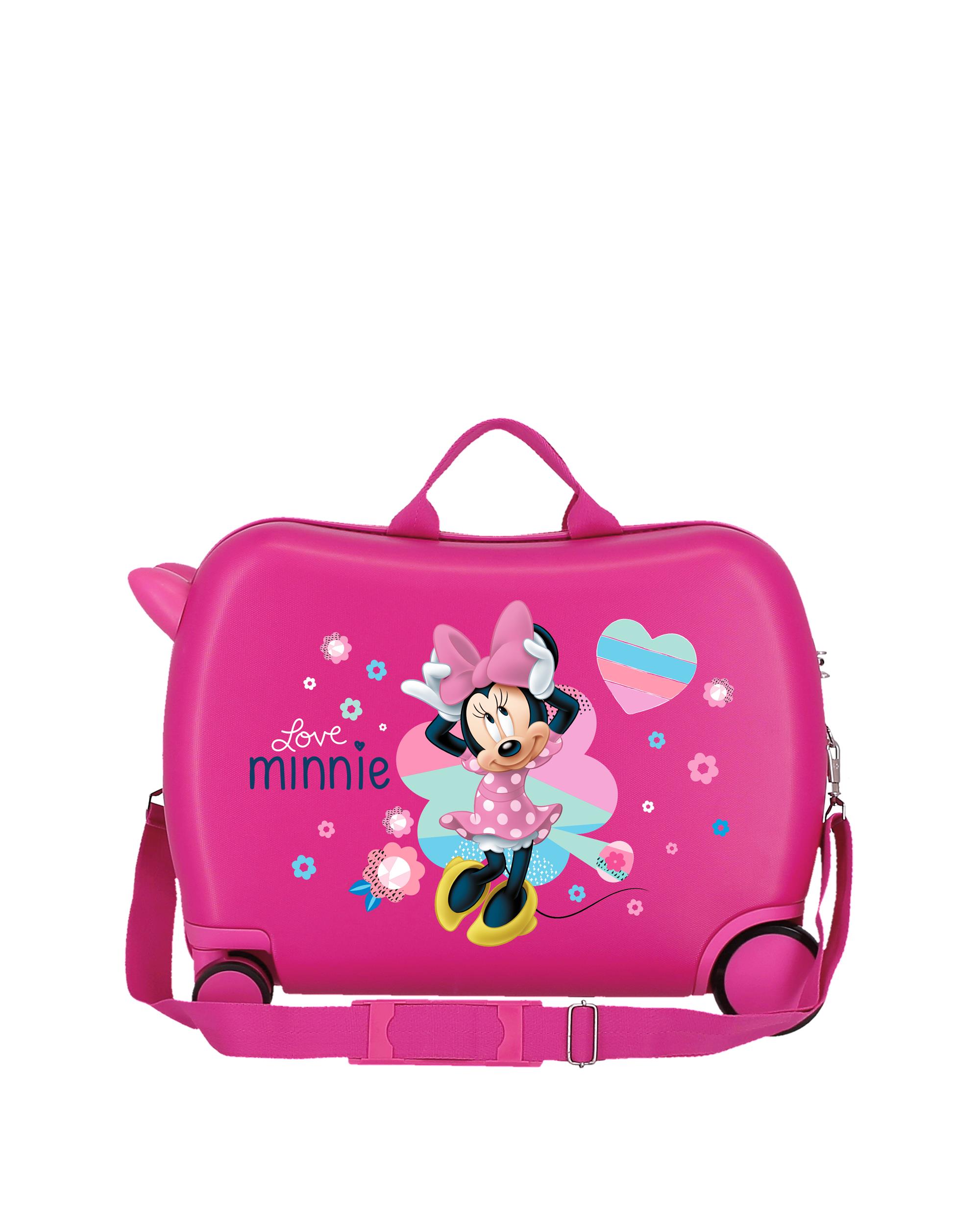 Mala de Cabine Infantil Minnie Love Rígida com Capacidade de 34l Rosa-3