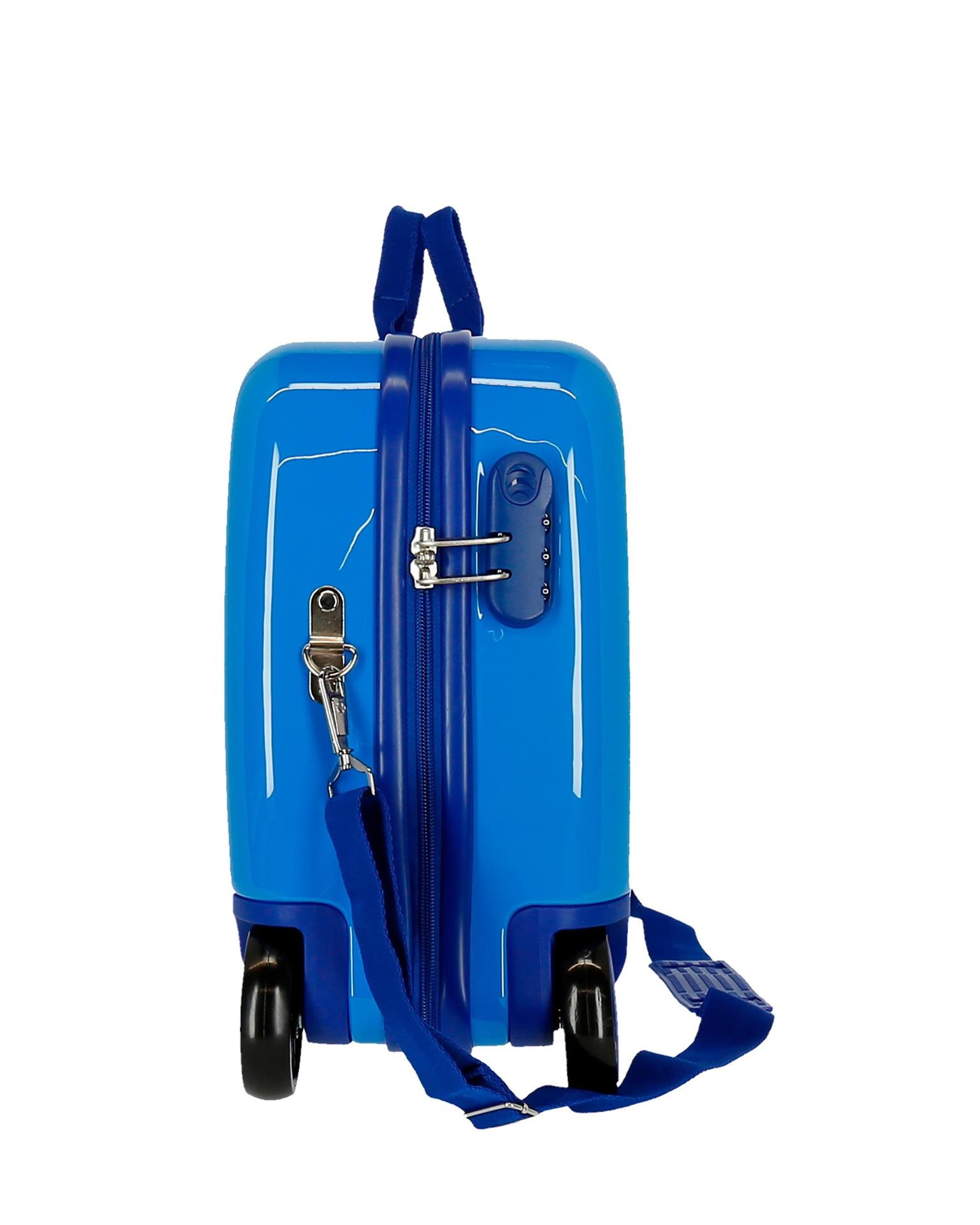 Mala Infantil 2 Rodas Multidirecionais Circle Mickey Rígida com Capacidade de 34l Azul-2