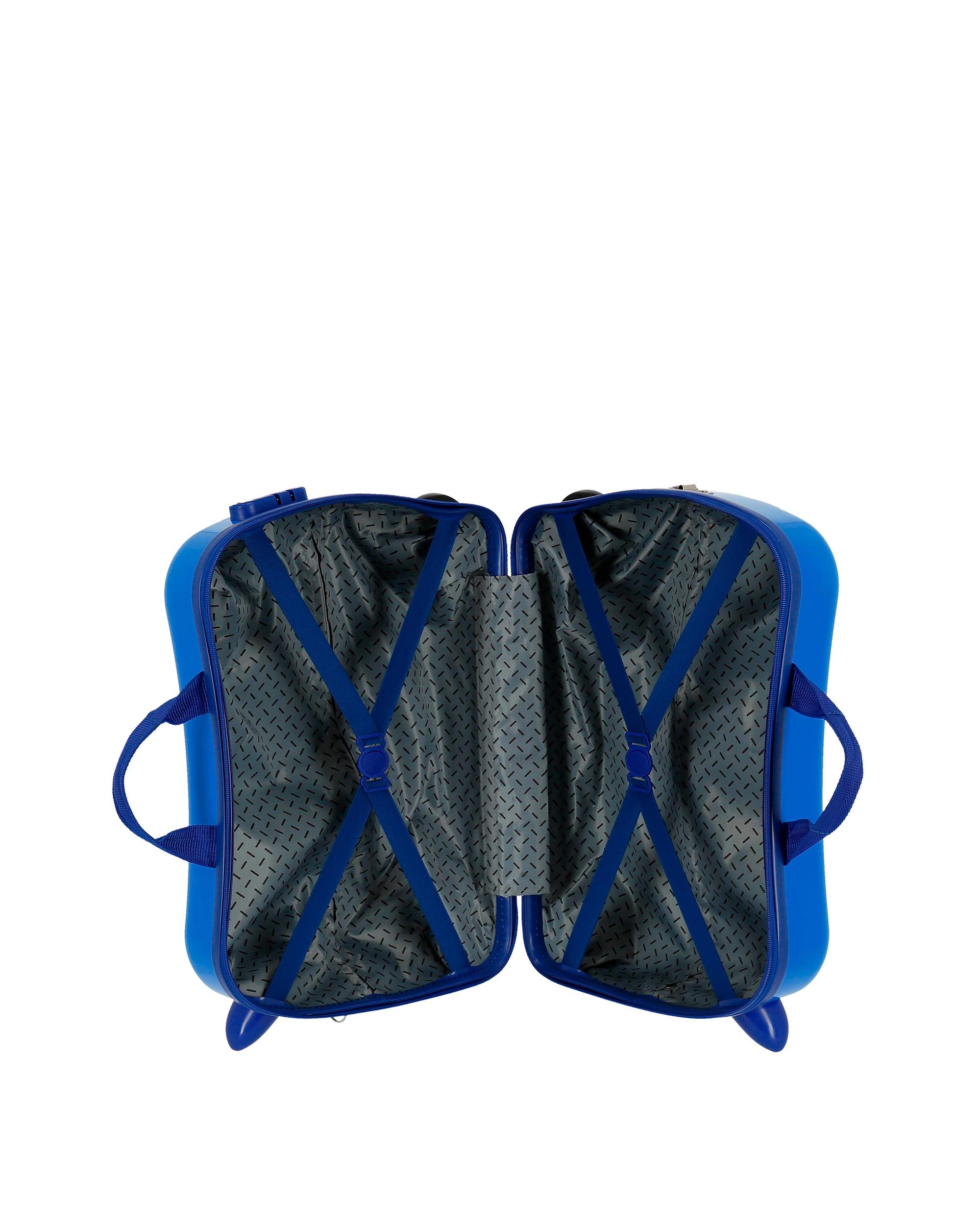 Mala Infantil 2 Rodas Multidirecionais Circle Mickey Rígida com Capacidade de 34l Azul-5