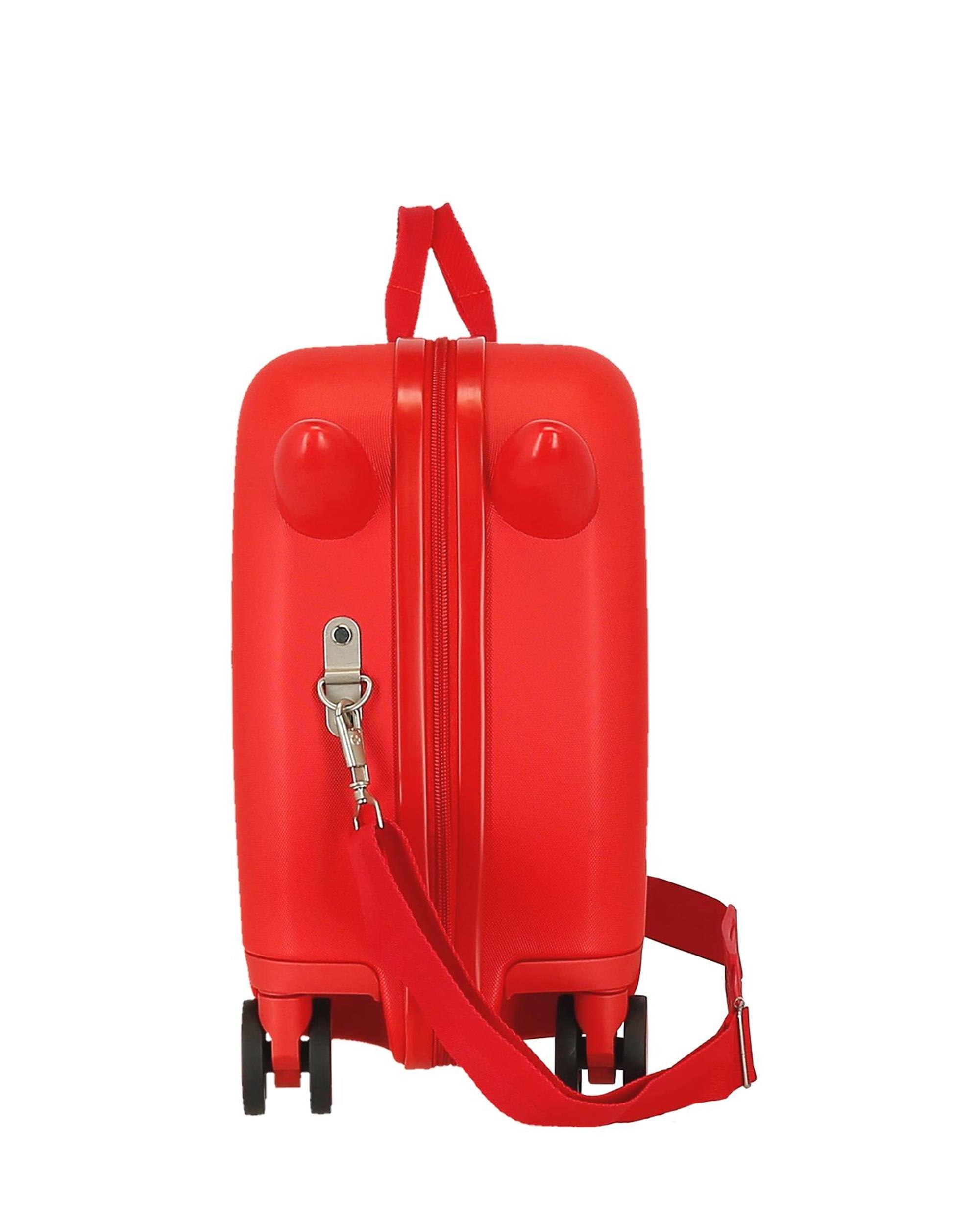 Mala Infantil 2 Rodas Multidirecionais Circle Mickey Rígida com Capacidade de 34l Vermelho-4